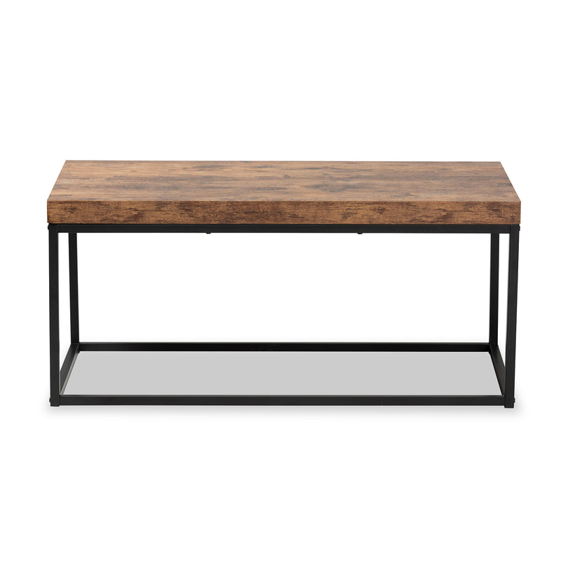 Bardot Industrial Coffee Table-Coffee Table-Baxton Studio - WI-Wall2Wall Furnishings