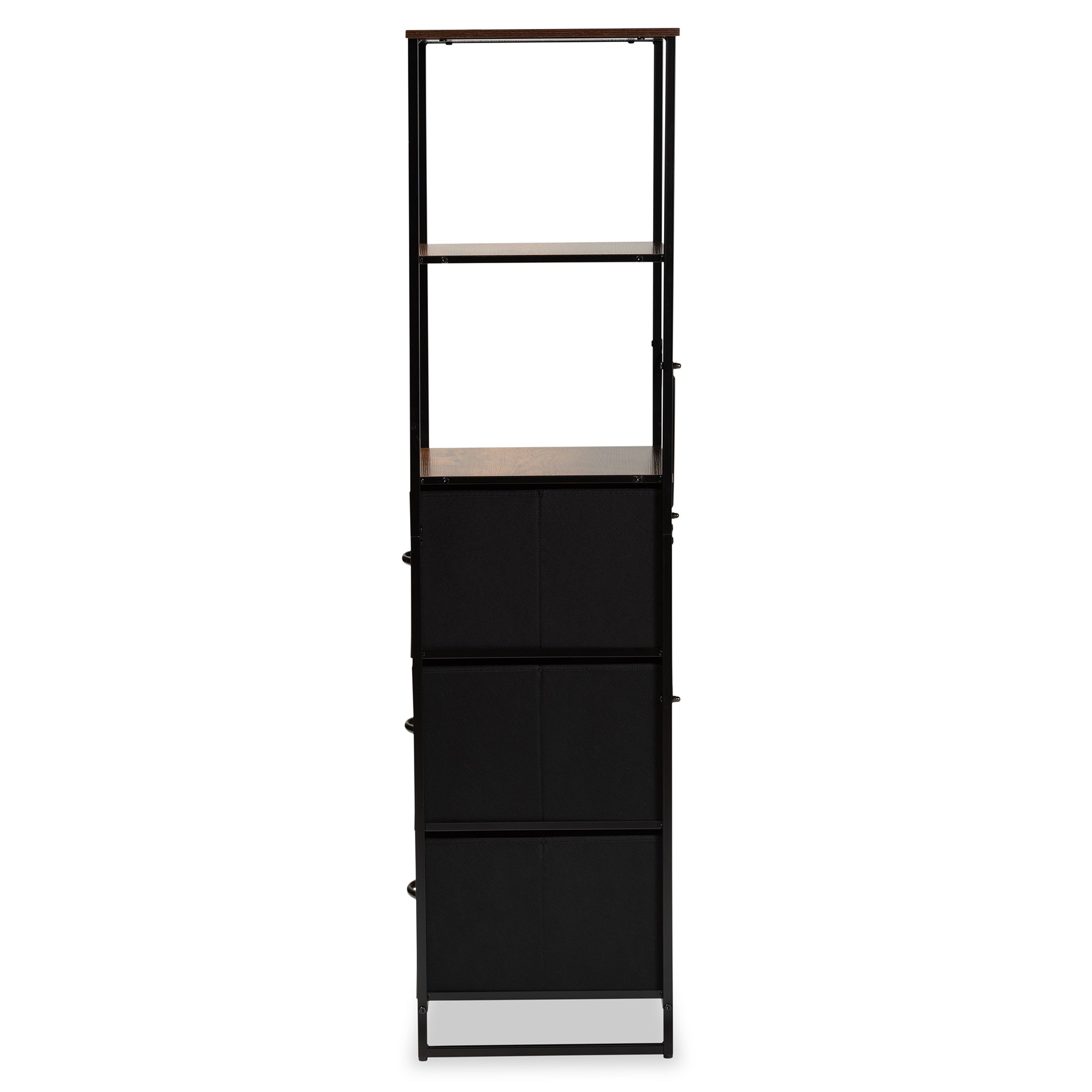 Hakan Industrial Storage Cabinet 3-Drawer-Storage Cabinet-Baxton Studio - WI-Wall2Wall Furnishings