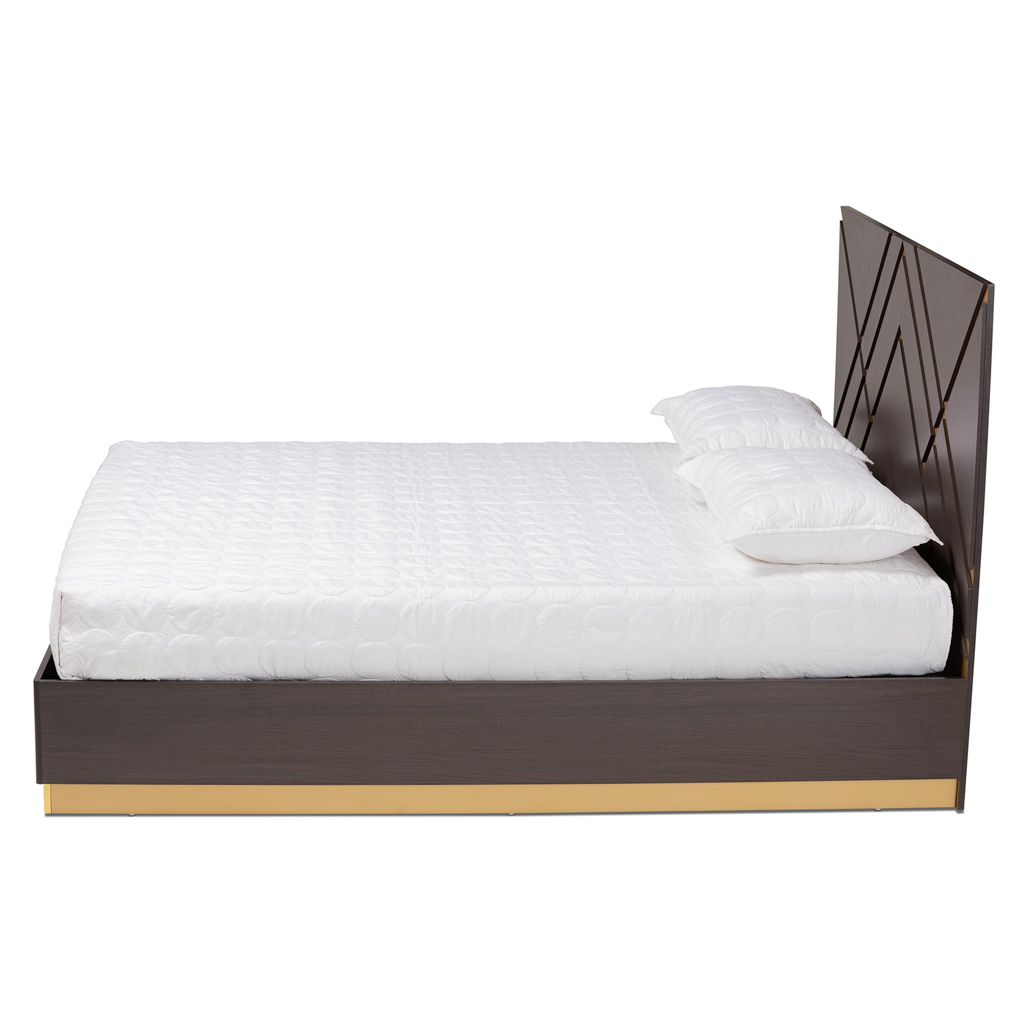 Arcelia Glamour Bed Two-Tone-Bed-Baxton Studio - WI-Wall2Wall Furnishings