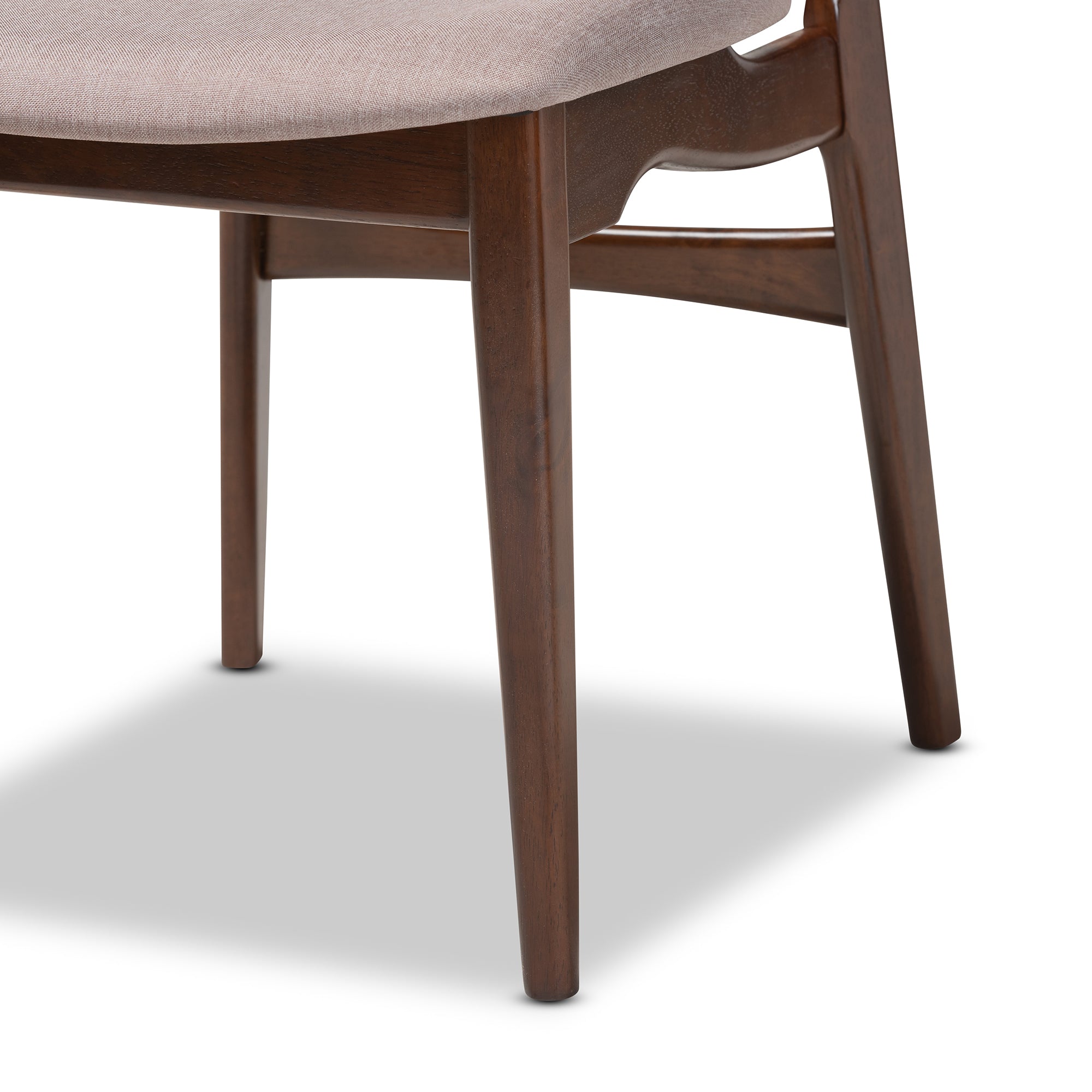 Daria Mid-Century Table & Dining Chairs-Dining Set-Baxton Studio - WI-Wall2Wall Furnishings