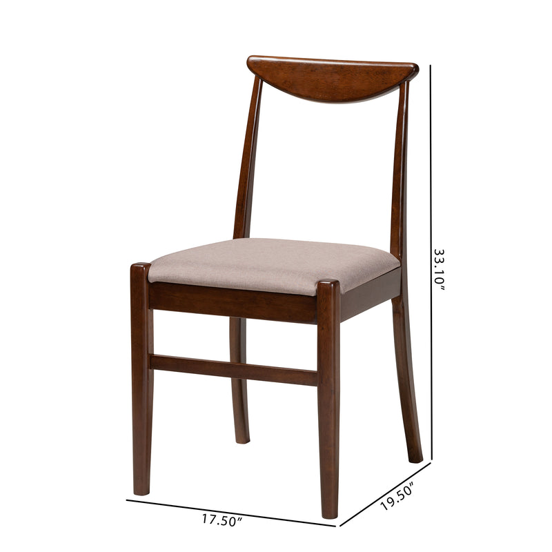 Delphina Mid-Century Dining Chairs-Dining Chairs-Baxton Studio - WI-Wall2Wall Furnishings