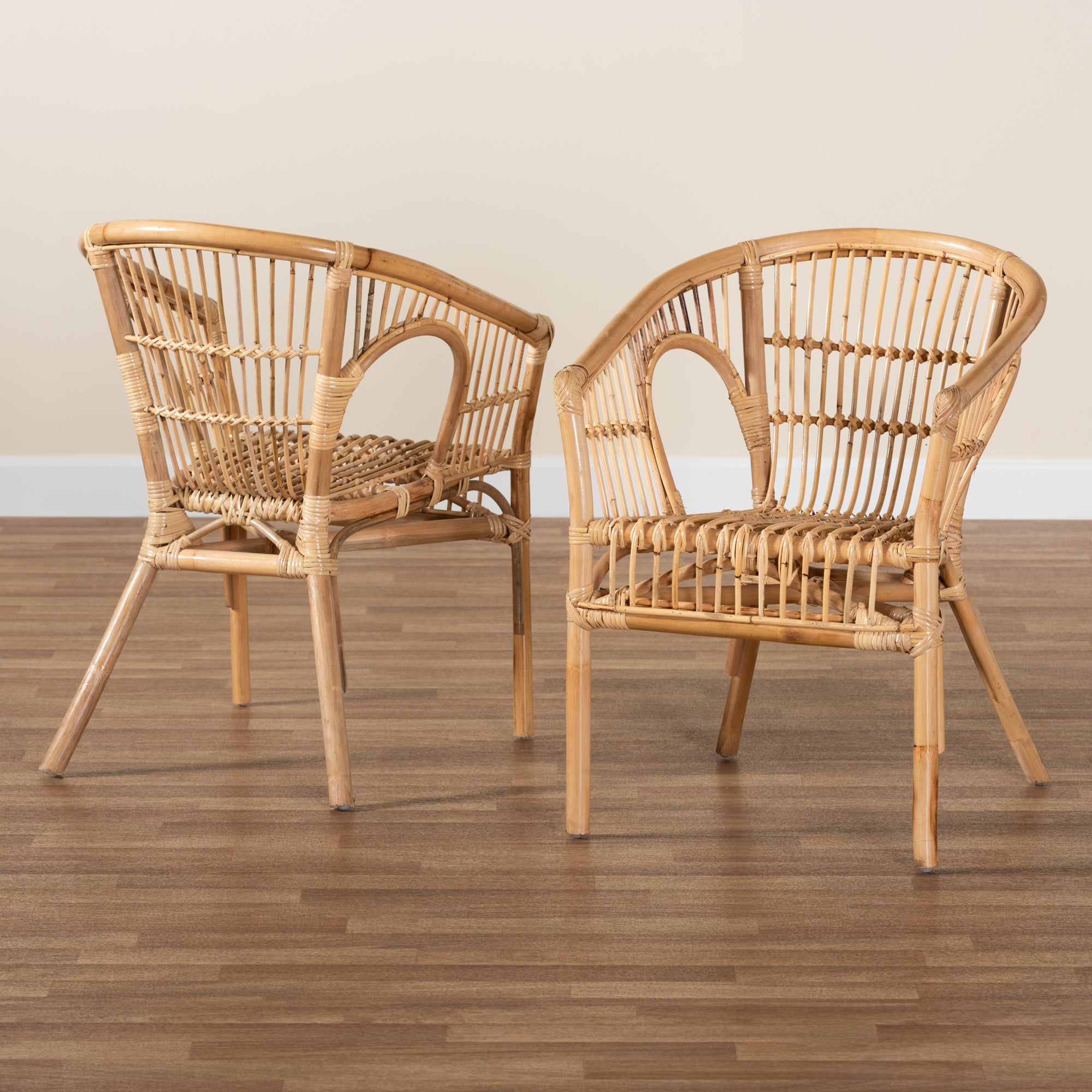 Alleta Bohemian Dining Chairs 2-Piece-Dining Chairs-Baxton Studio - WI-Wall2Wall Furnishings