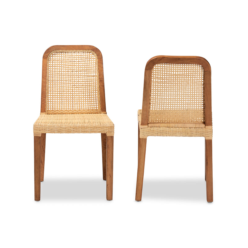 Caspia Mid-Century Dining Chairs-Dining Chairs-Baxton Studio - WI-Wall2Wall Furnishings