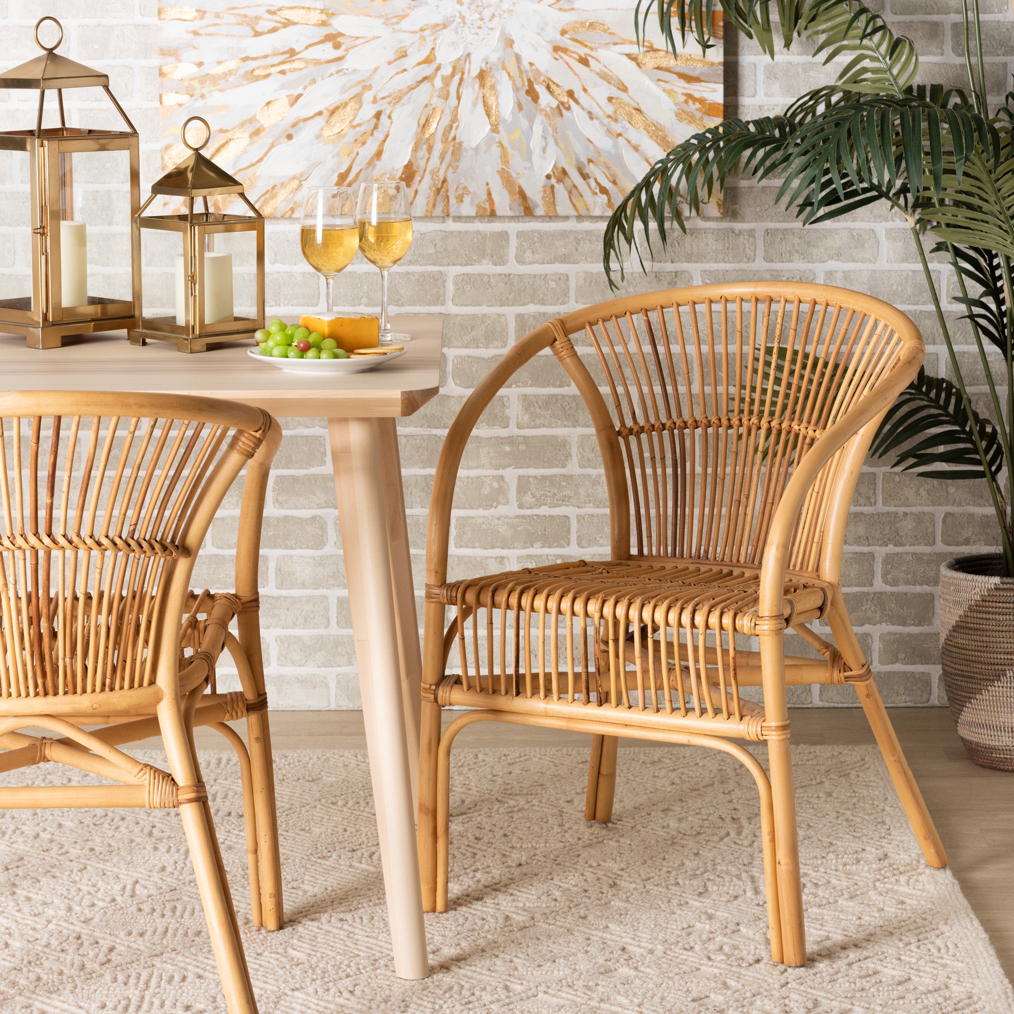 Murai Bohemian Dining Chair-Dining Chair-Baxton Studio - WI-Wall2Wall Furnishings