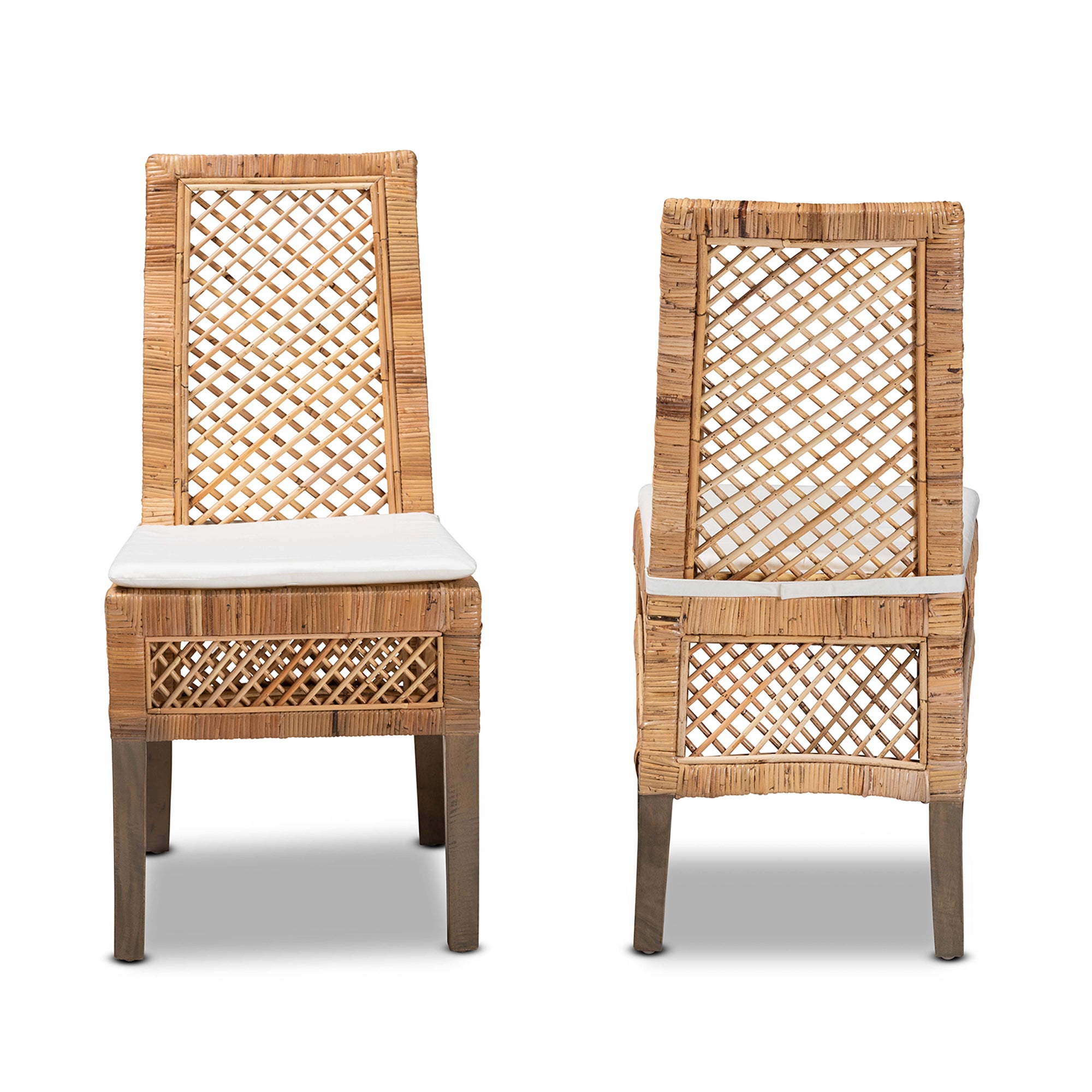 Argos Bohemian Dining Chairs 2-Piece-Dining Chairs-Baxton Studio - WI-Wall2Wall Furnishings