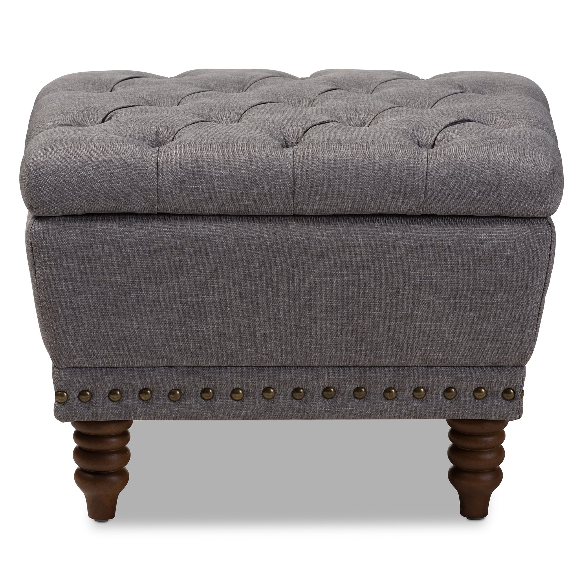 Annabelle Contemporary Ottoman Button-Tufted-Ottoman-Baxton Studio - WI-Wall2Wall Furnishings