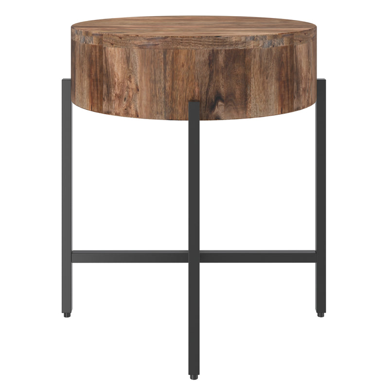 Blox Round Accent Table-Round Accent Table-Worldwide Homefurnishings Inc-Wall2Wall Furnishings