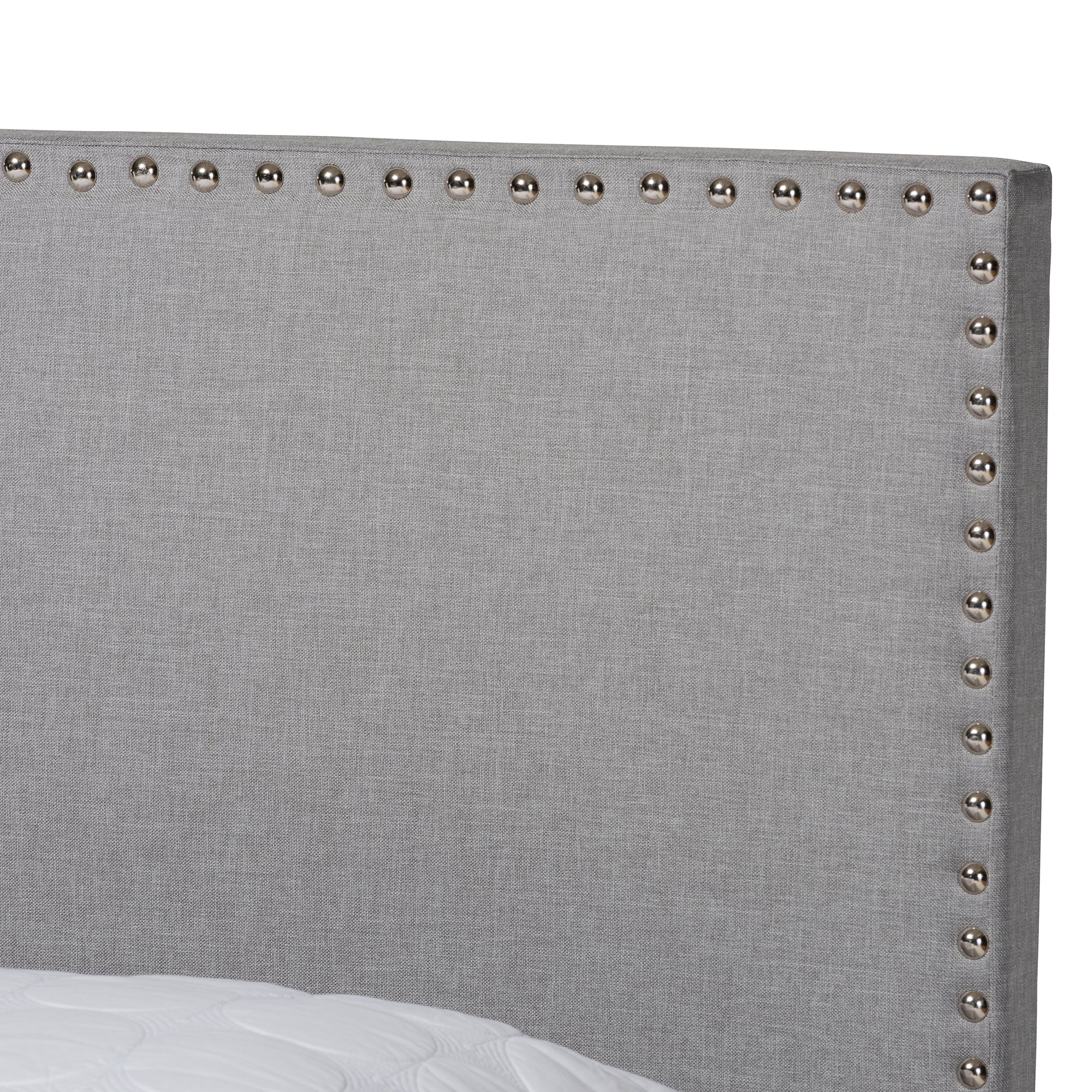 Ramon Modern Bed with Nailhead Trim-Bed-Baxton Studio - WI-Wall2Wall Furnishings
