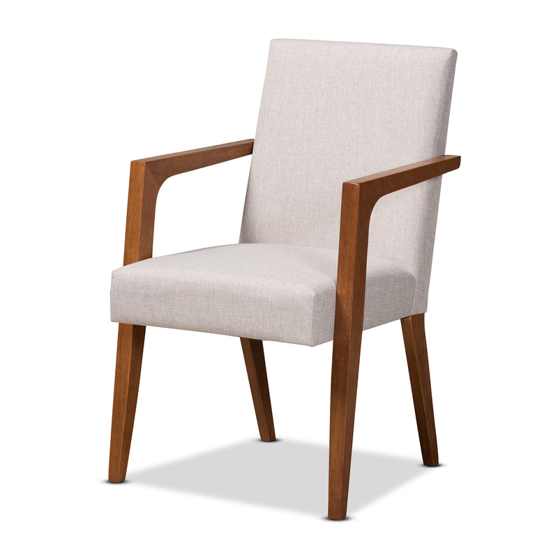 Glenda Mid-Century Table & Dining Chairs-Dining Set-Baxton Studio - WI-Wall2Wall Furnishings