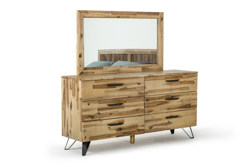 Modrest Sala Modern Light Wood Mirror-Mirror-VIG-Wall2Wall Furnishings