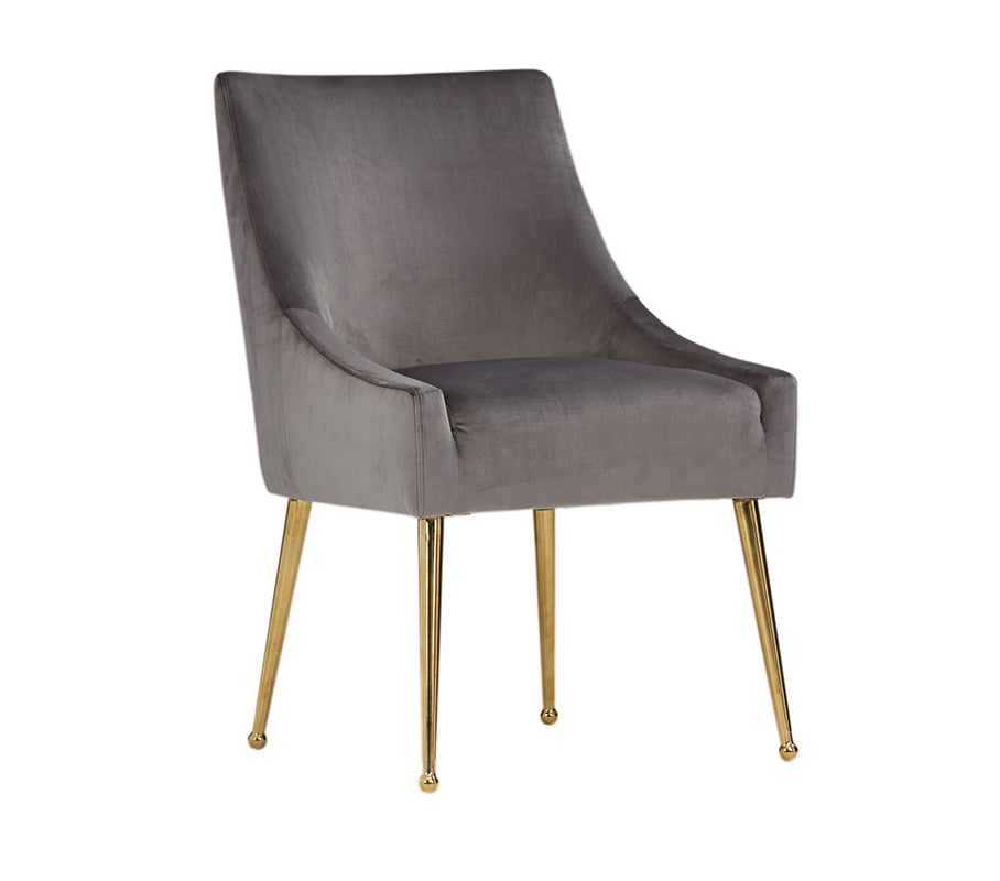 Modrest Castana Modern Velvet Gold Dining Chair (Set of 2)-Dining Chair-VIG-Wall2Wall Furnishings