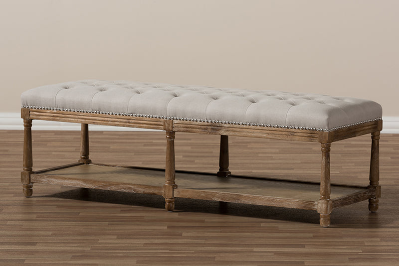 Celeste French Country Bench-Bench-Baxton Studio - WI-Wall2Wall Furnishings