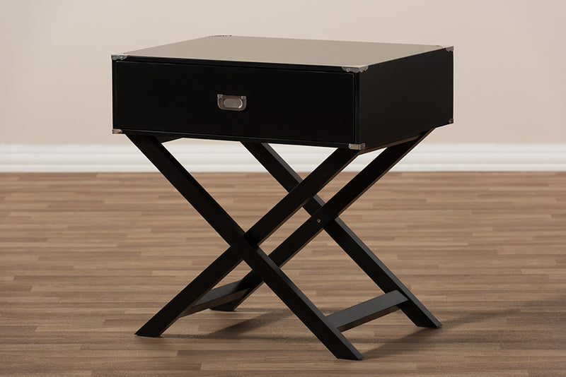 Curtice Contemporary Nightstand 1-Drawer-Nightstand-Baxton Studio - WI-Wall2Wall Furnishings