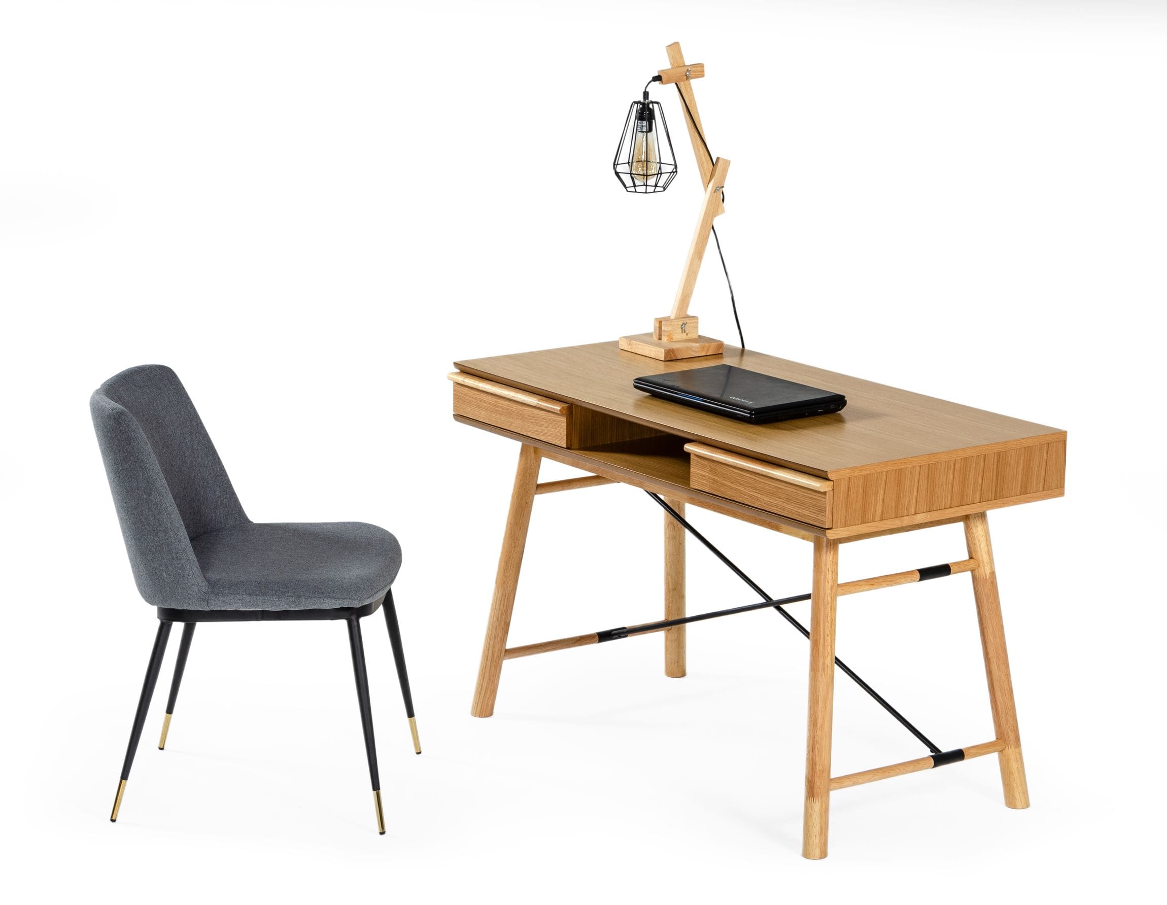 Modrest Casey - Modern Oak Desk-Office Desk-VIG-Wall2Wall Furnishings