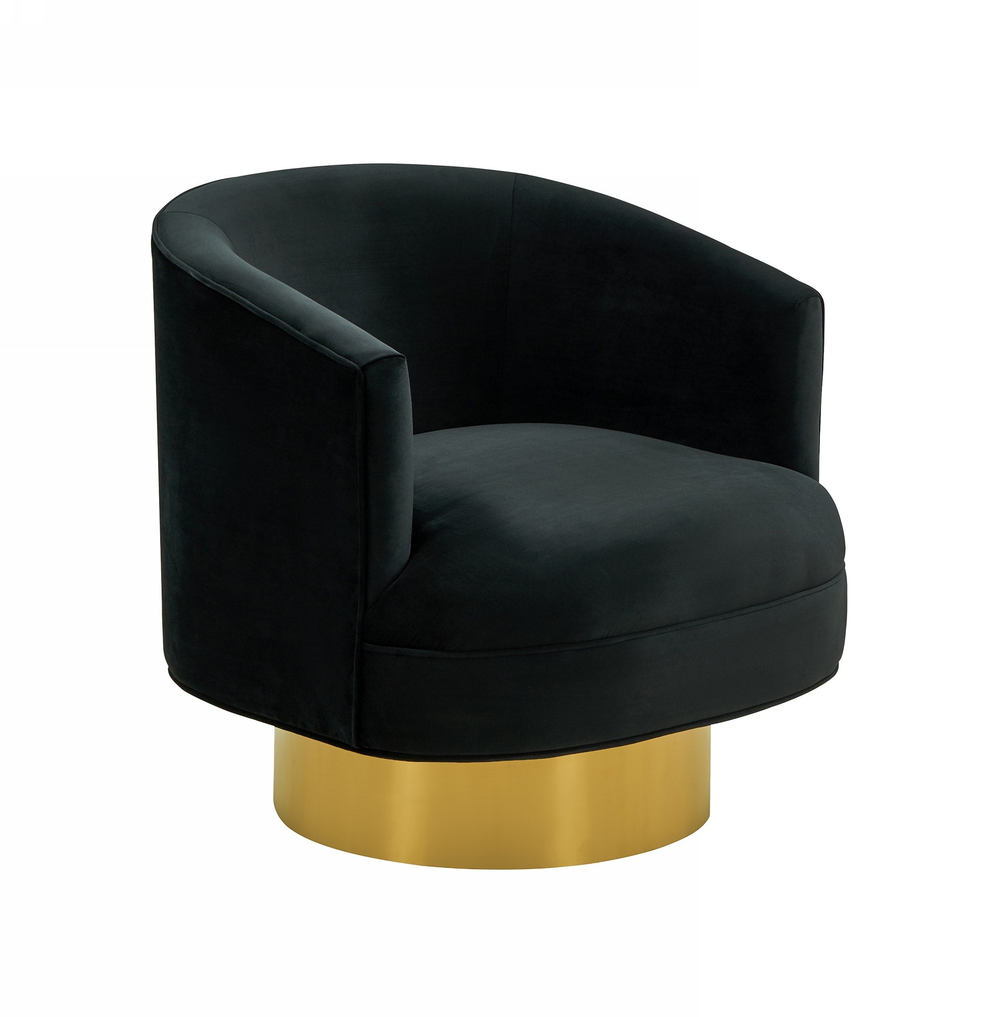Divani Casa Basalt - Modern Black Fabric Accent Chair-Lounge Chair-VIG-Wall2Wall Furnishings