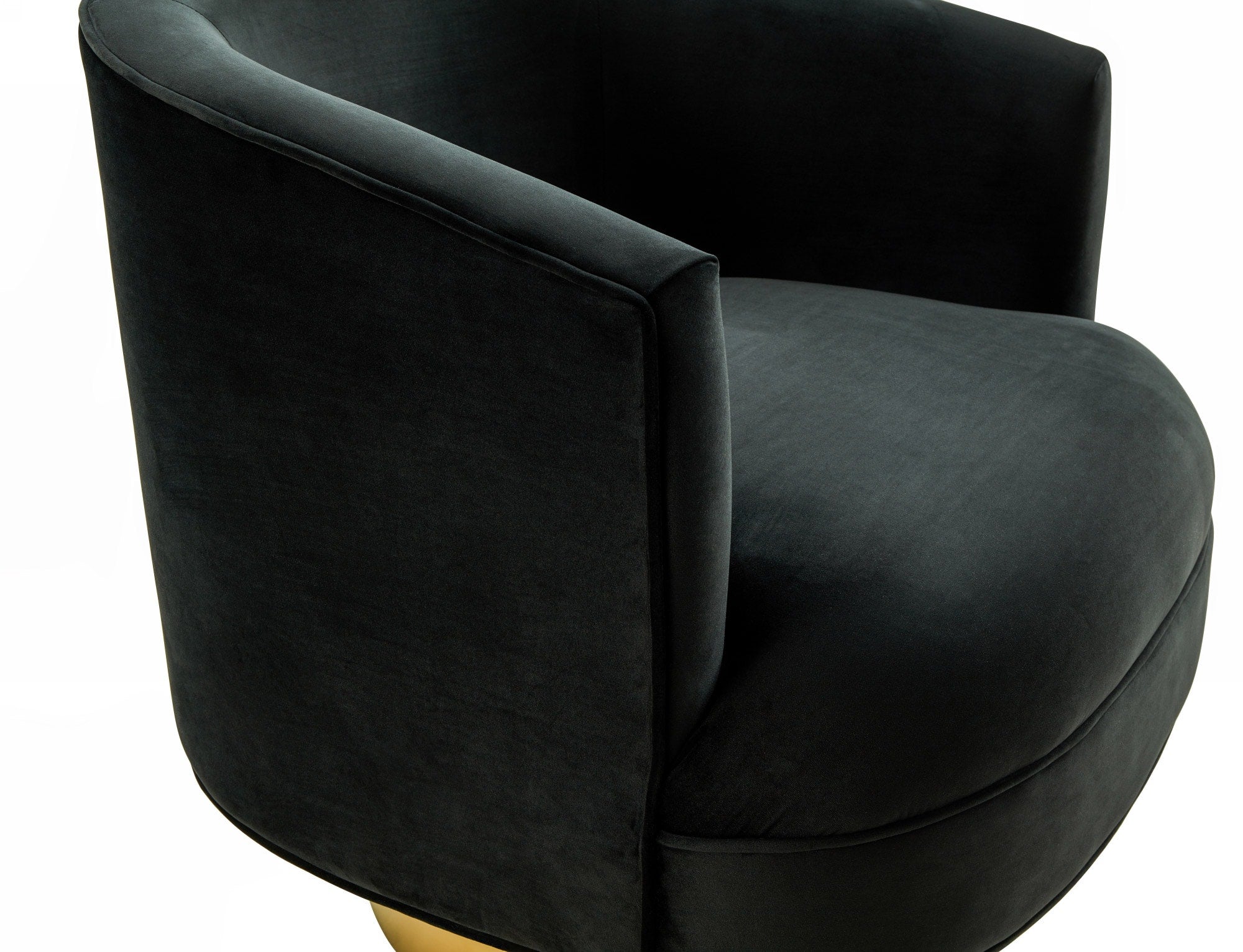 Divani Casa Basalt - Modern Black Fabric Accent Chair-Lounge Chair-VIG-Wall2Wall Furnishings
