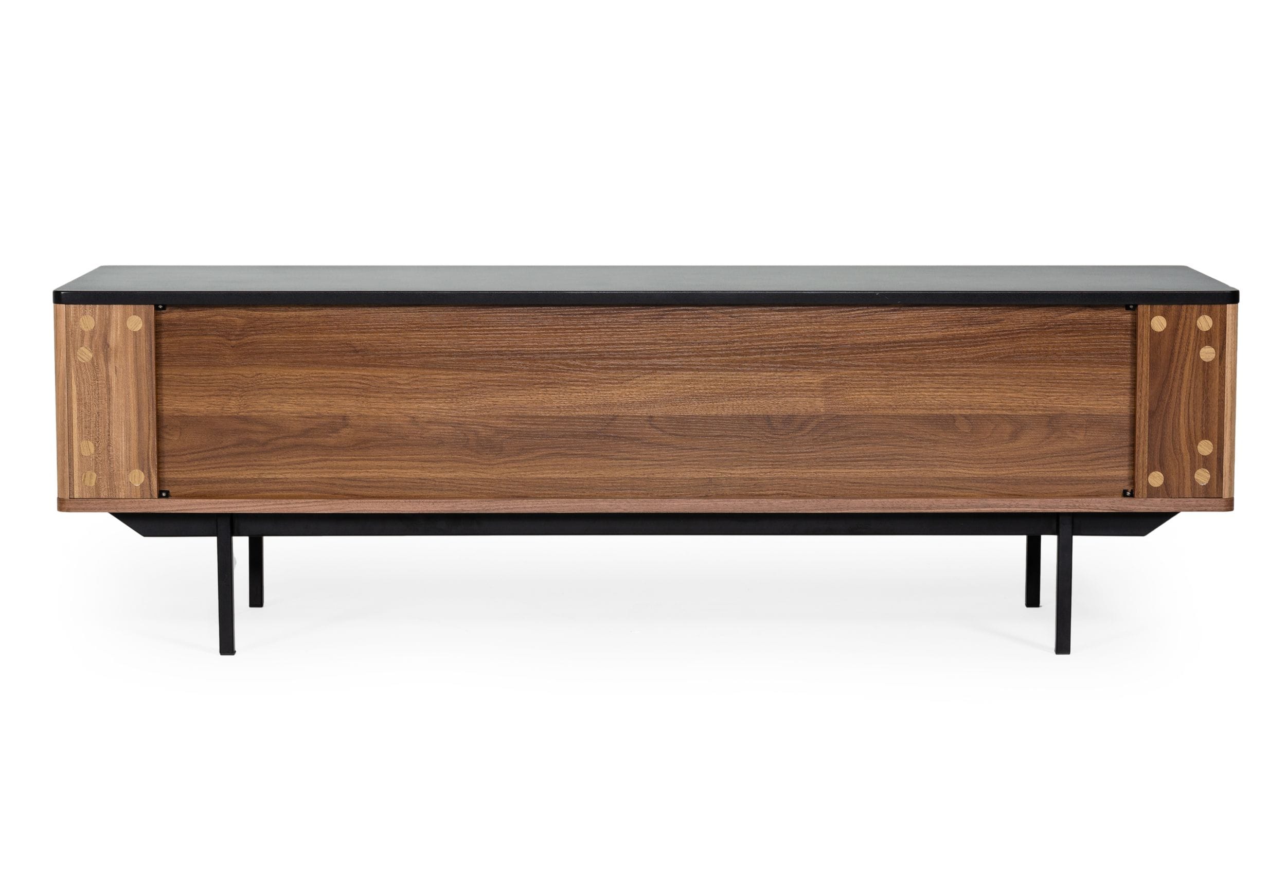 Modrest Maggie - Modern Walnut and Grey TV Stand-TV Stand-VIG-Wall2Wall Furnishings