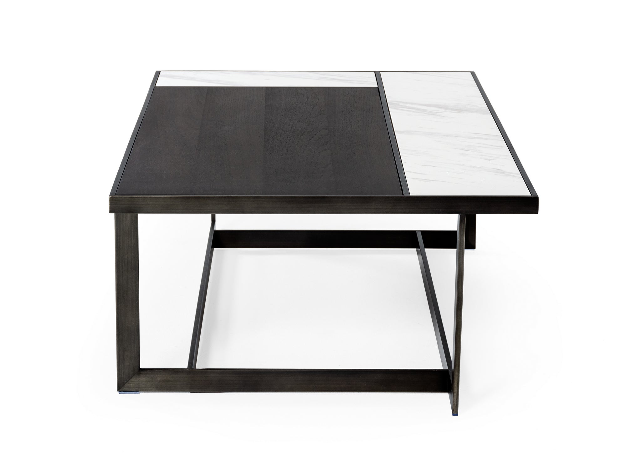 Modrest Fargo - Modern Ceramic & Grey Walnut Coffee Table-Coffee Table-VIG-Wall2Wall Furnishings
