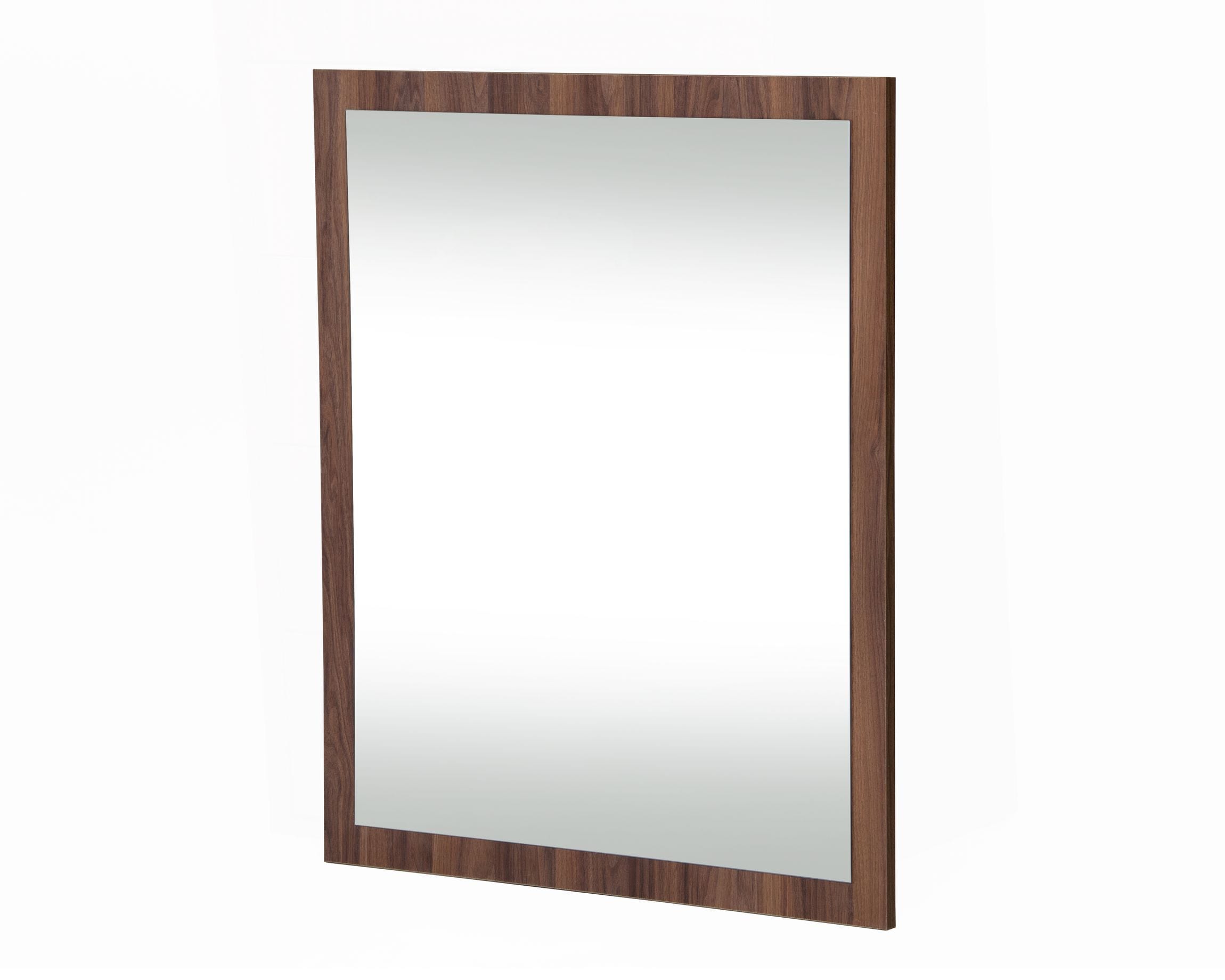 Nova Domus Asus - Italian Modern Walnut Mirror-Mirror-VIG-Wall2Wall Furnishings