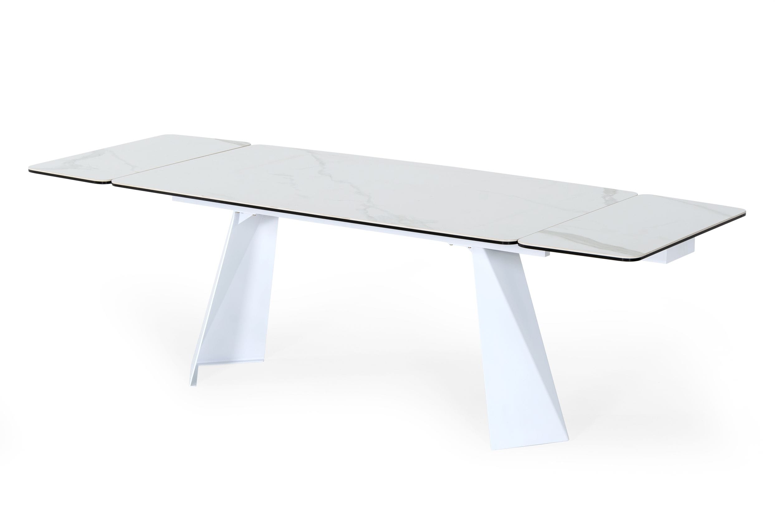 Modrest Encanto - Modern White Ceramic Dining Table-Dining Table-VIG-Wall2Wall Furnishings