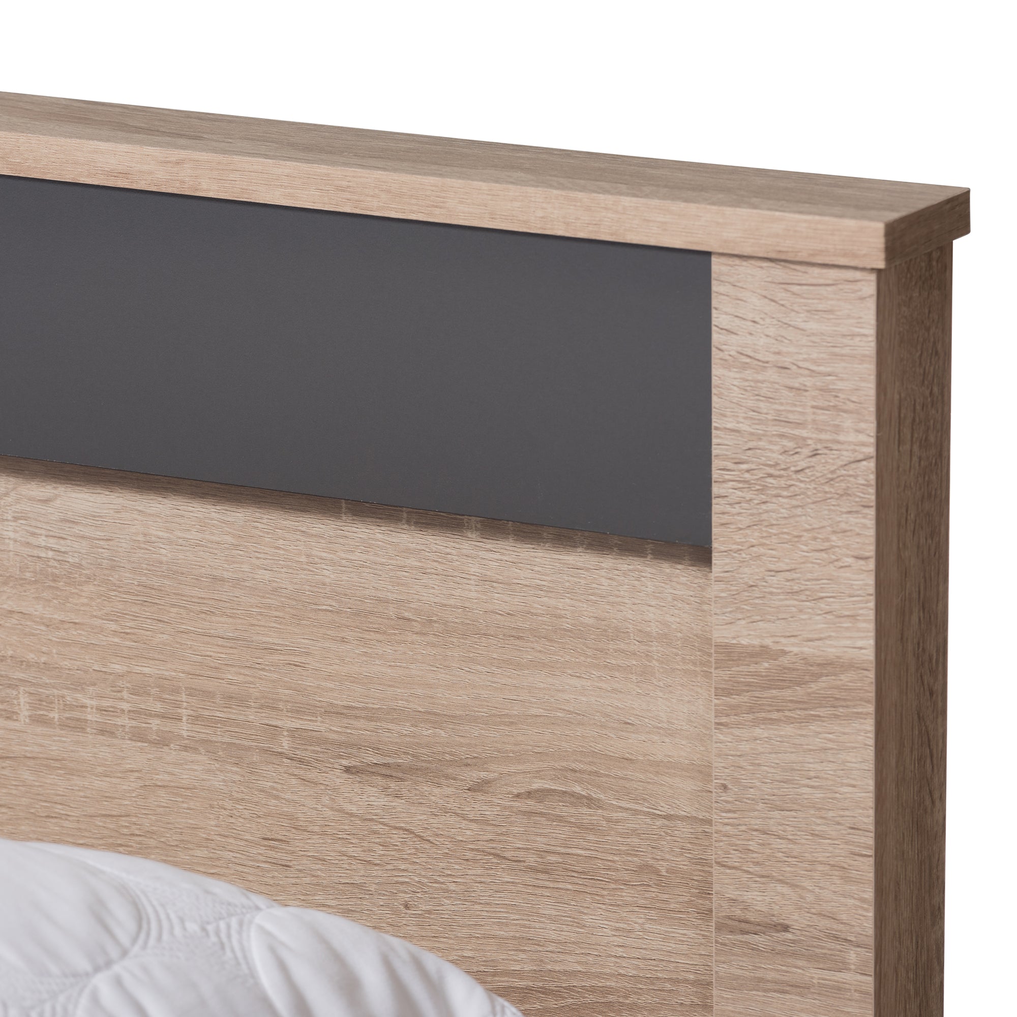 Jamie Contemporary Bed Two-Tone-Bed-Baxton Studio - WI-Wall2Wall Furnishings