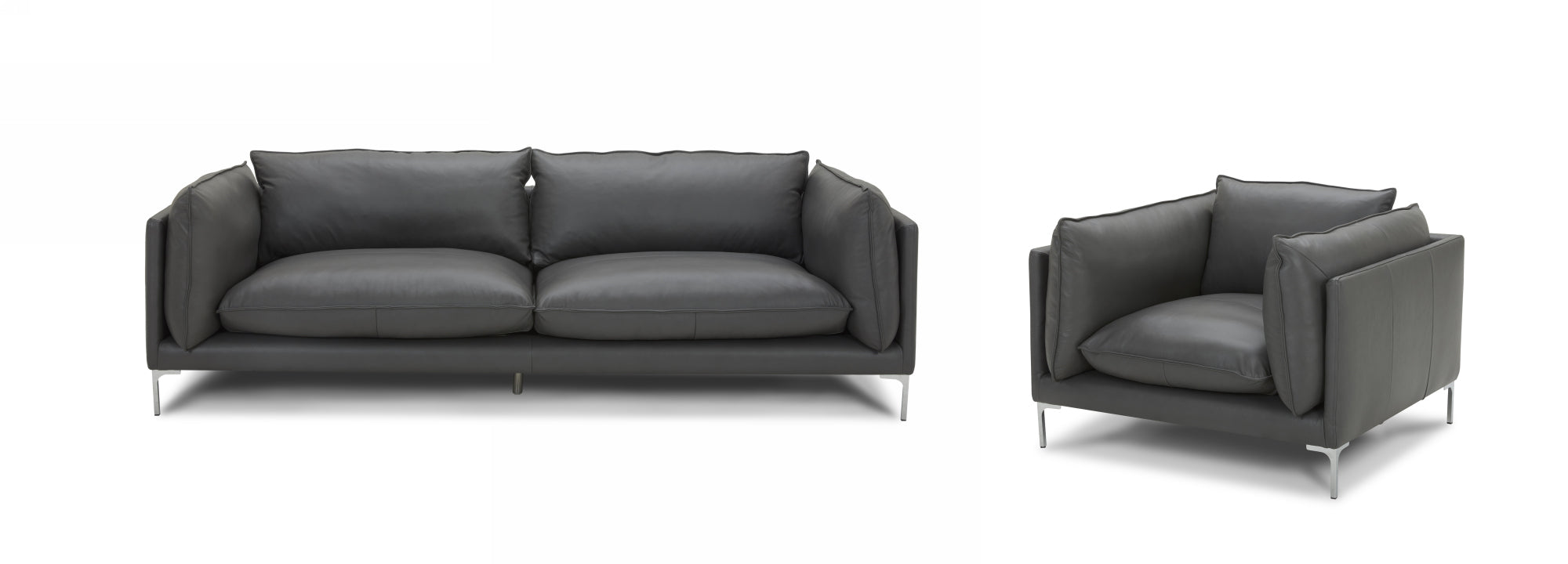 Divani Casa Harvest - Modern Full Leather Sofa-Sofa-VIG-Wall2Wall Furnishings