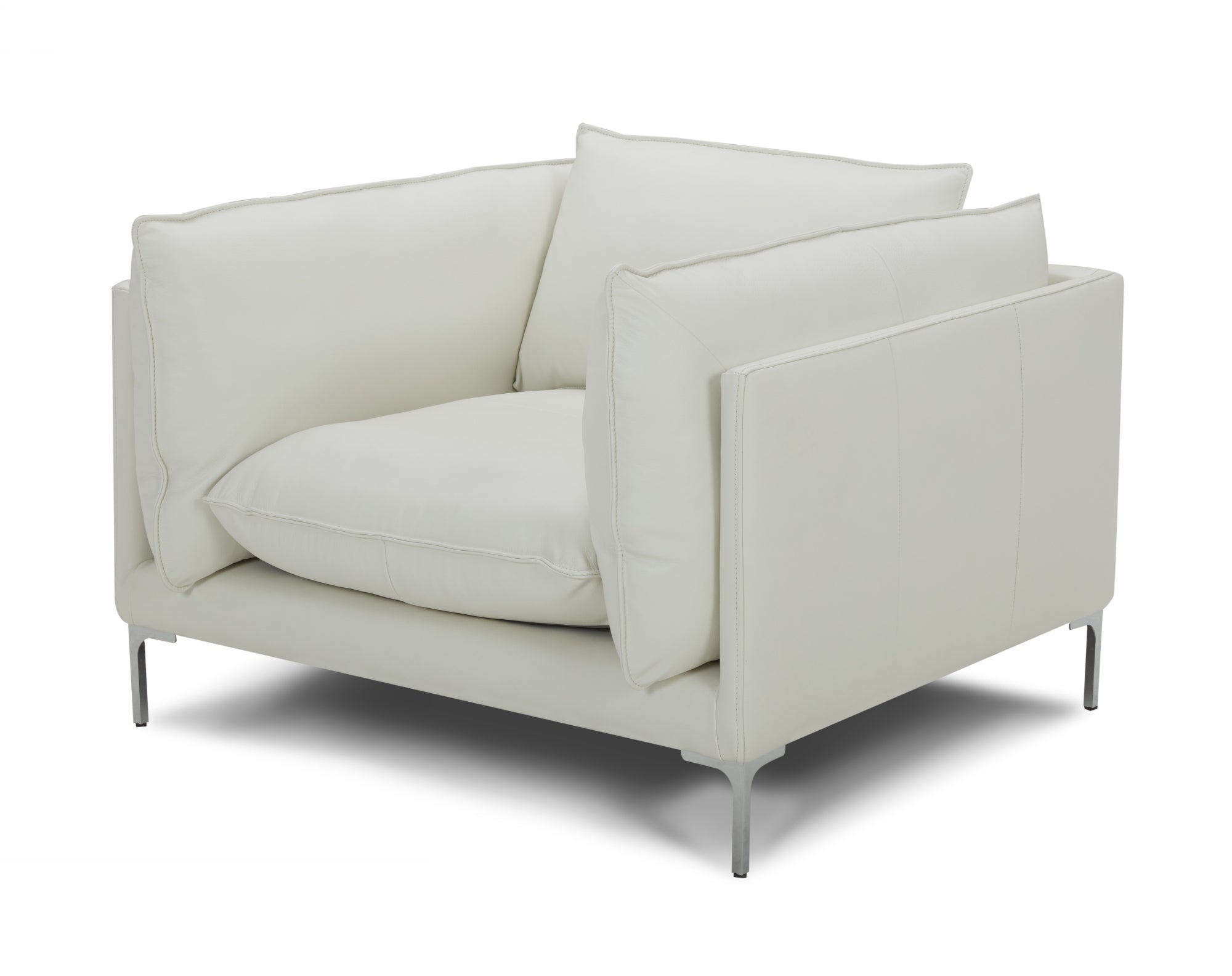 Divani Casa Harvest - Modern Full Leather Chair-Lounge Chair-VIG-Wall2Wall Furnishings