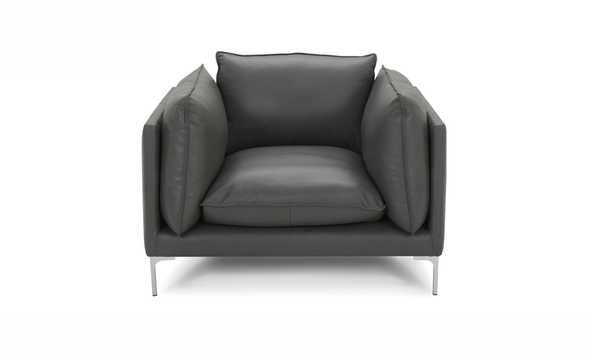 Divani Casa Harvest - Modern Full Leather Chair-Lounge Chair-VIG-Wall2Wall Furnishings
