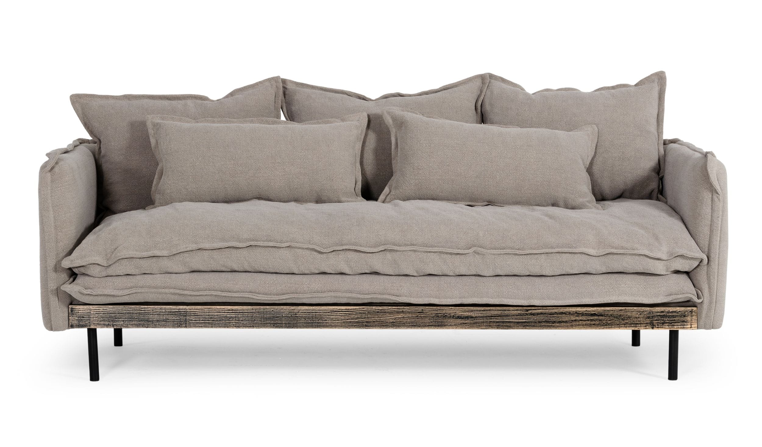 Divani Casa Mathis - Modern Grey Fabric Sofa-Sofa-VIG-Wall2Wall Furnishings