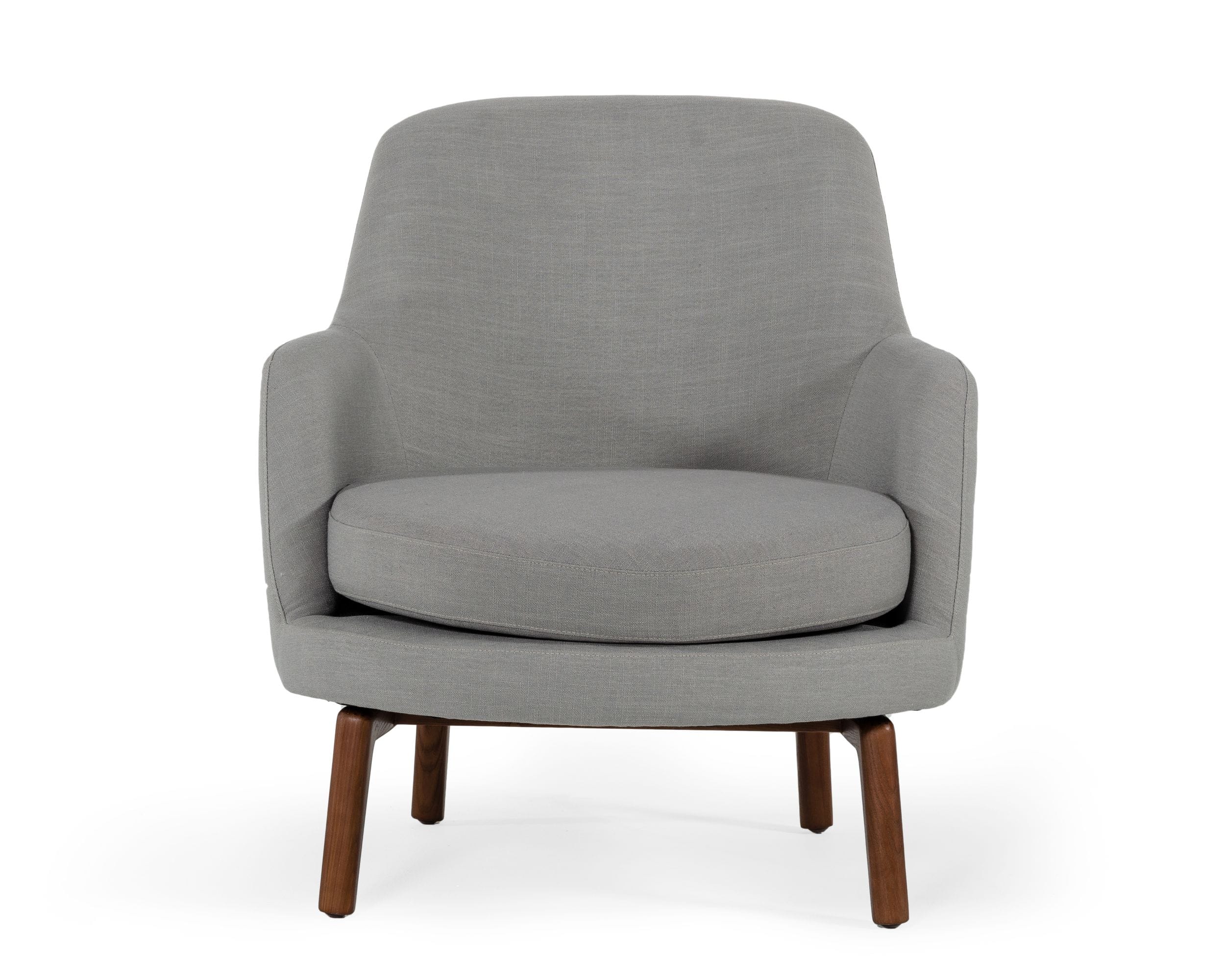 Modrest Metzler - Modern Grey Fabric Accent Chair-Lounge Chair-VIG-Wall2Wall Furnishings