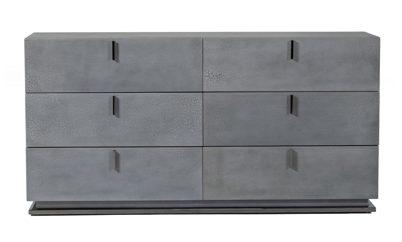 Modrest Buckley - Modern Grey Crackle Dresser-Dresser-VIG-Wall2Wall Furnishings