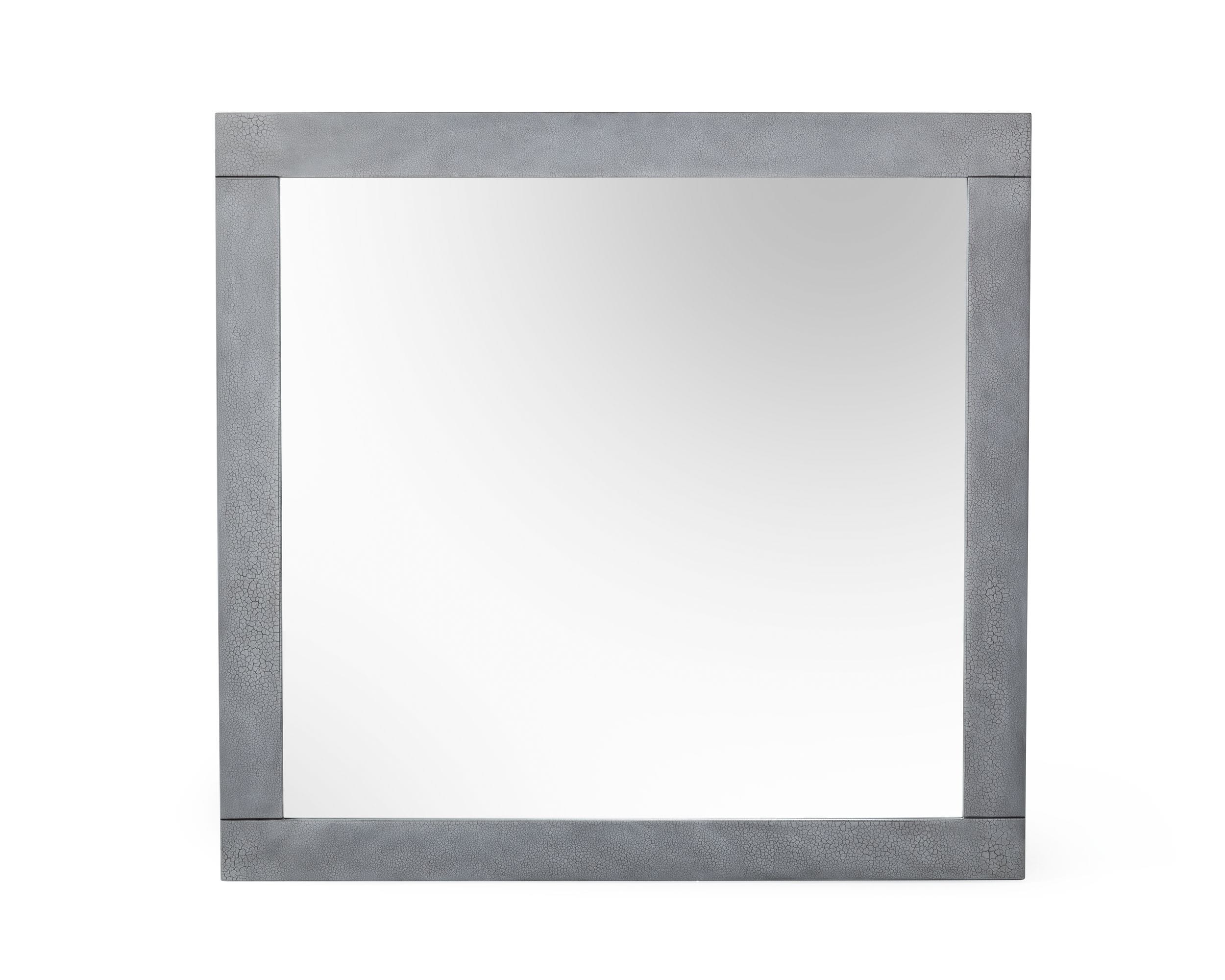 Modrest Buckley - Modern Grey Crackle Mirror-Mirror-VIG-Wall2Wall Furnishings