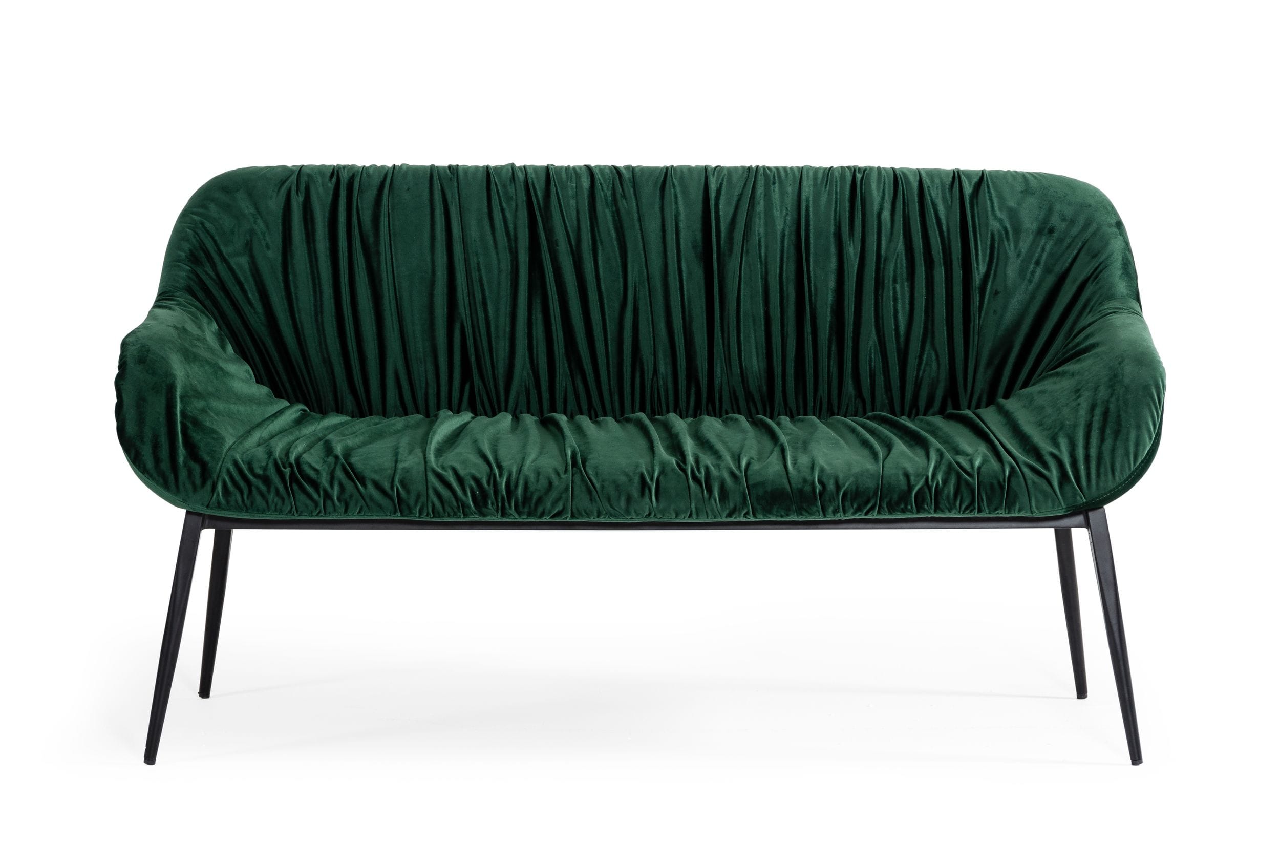 Modrest Katrina - Modern Green Fabric Bench-Bench-VIG-Wall2Wall Furnishings