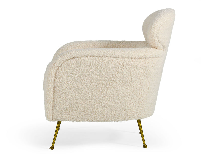 Modrest Altura - Modern Faux Fur Lounge Chair-Lounge Chair-VIG-Wall2Wall Furnishings