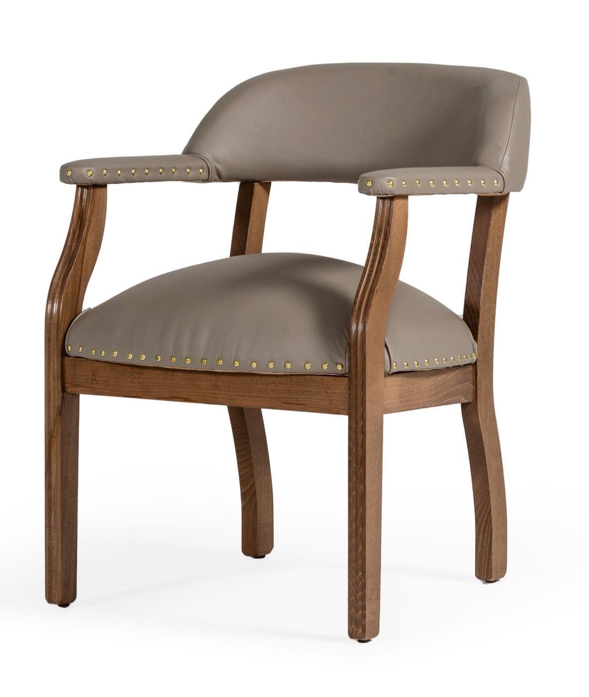 Modrest Canosa Modern Taupe Faux Leather Dining Chair-Dining Chair-VIG-Wall2Wall Furnishings