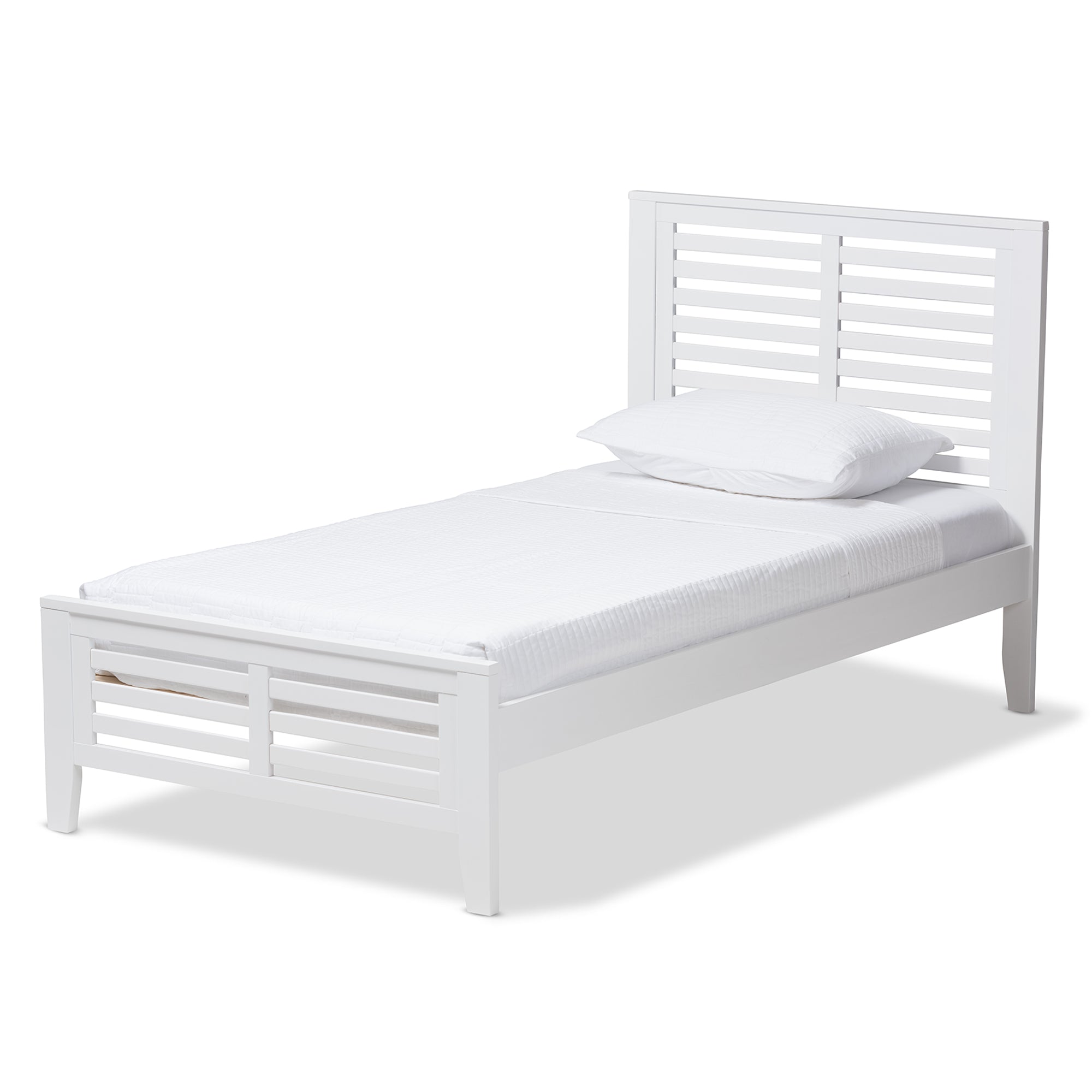 Sedona Mission Bed White-Finished-Bed-Baxton Studio - WI-Wall2Wall Furnishings