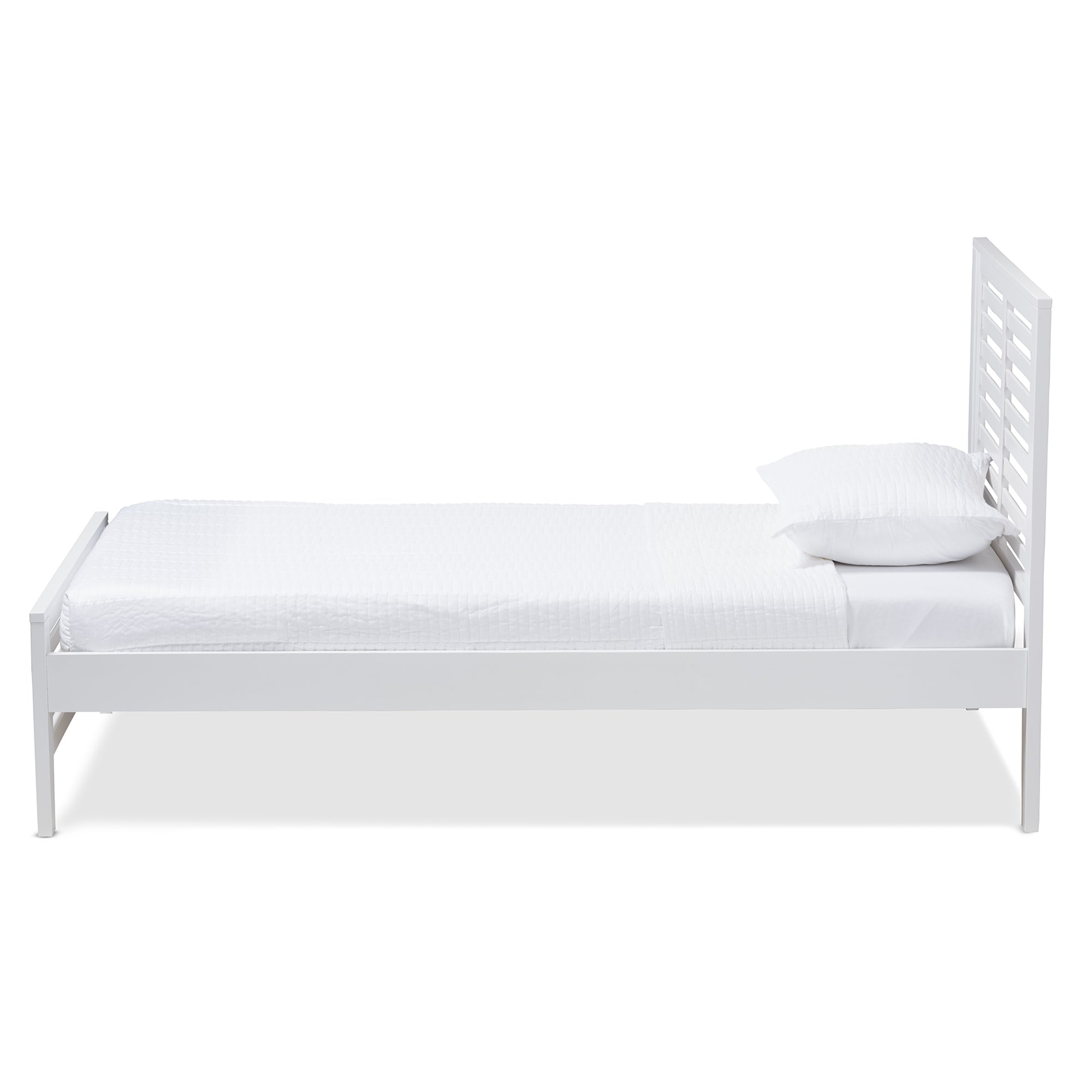 Sedona Mission Bed White-Finished-Bed-Baxton Studio - WI-Wall2Wall Furnishings