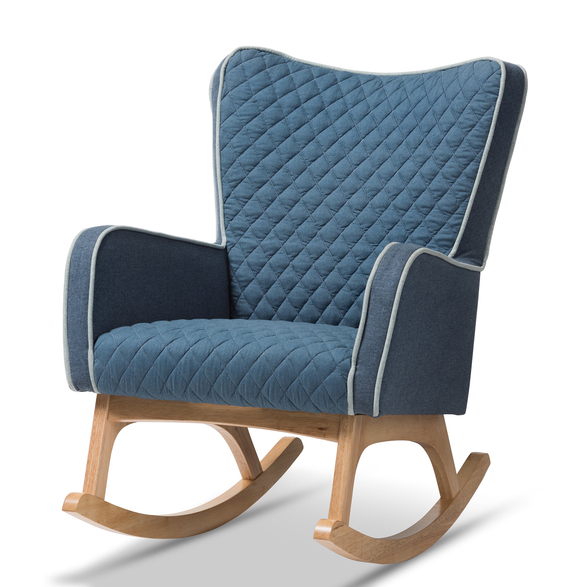Zoelle Mid-Century Rocking Chair-Rocking Chair-Baxton Studio - WI-Wall2Wall Furnishings