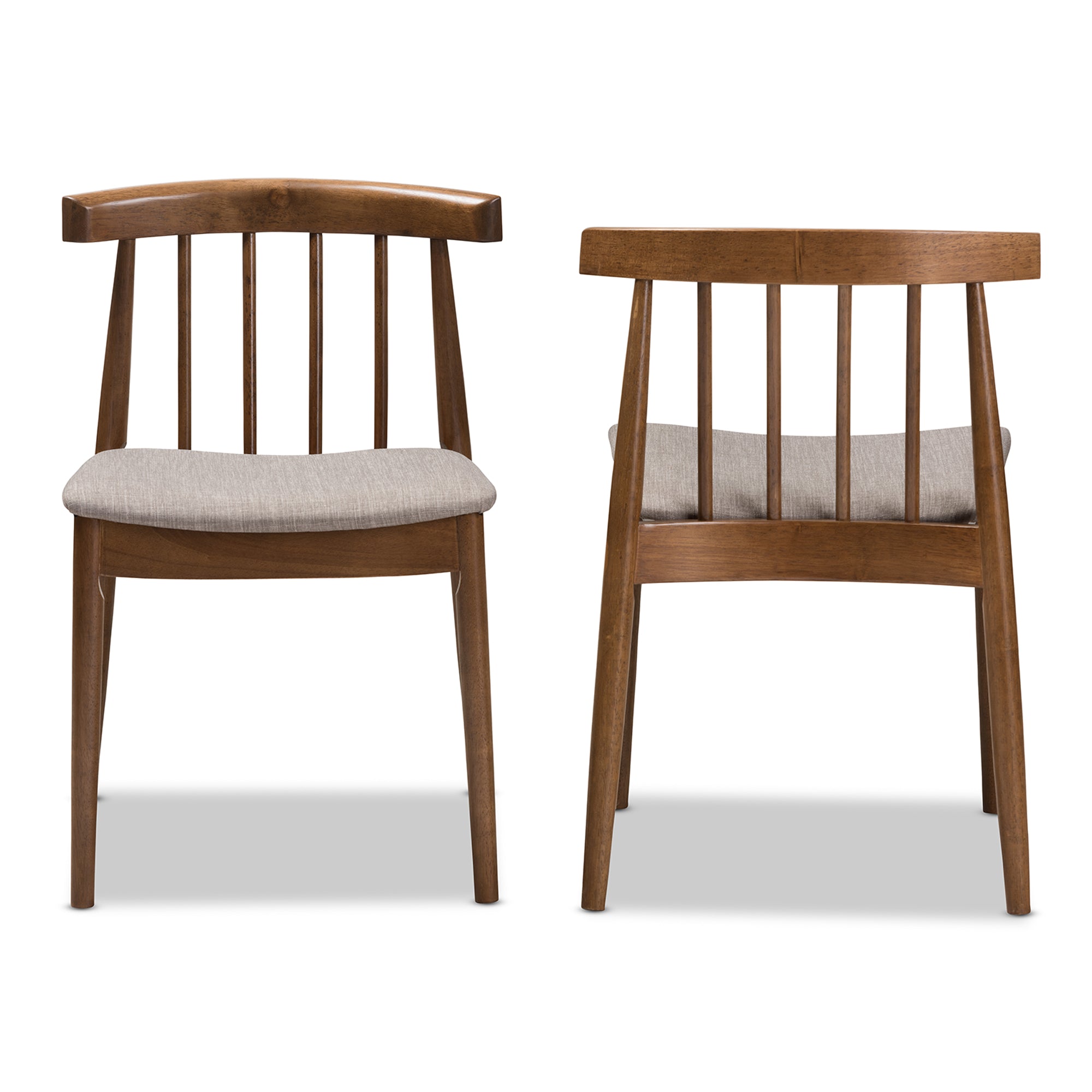 Wyatt Mid-Century Dining Chairs Set of 2-Dining Chairs-Baxton Studio - WI-Wall2Wall Furnishings