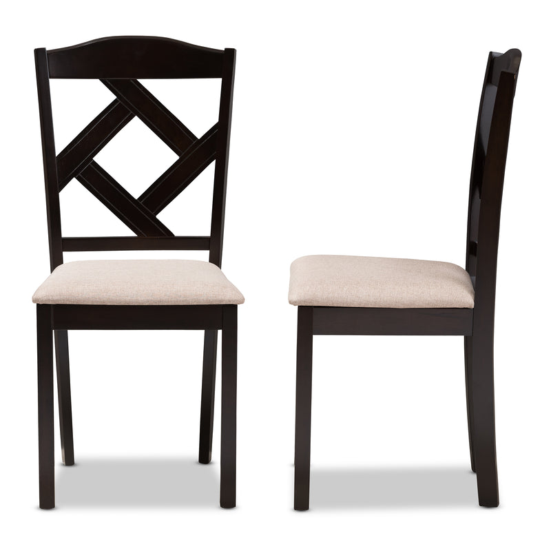 Ruth Contemporary Dining Chairs Set of 2-Dining Chairs-Baxton Studio - WI-Wall2Wall Furnishings
