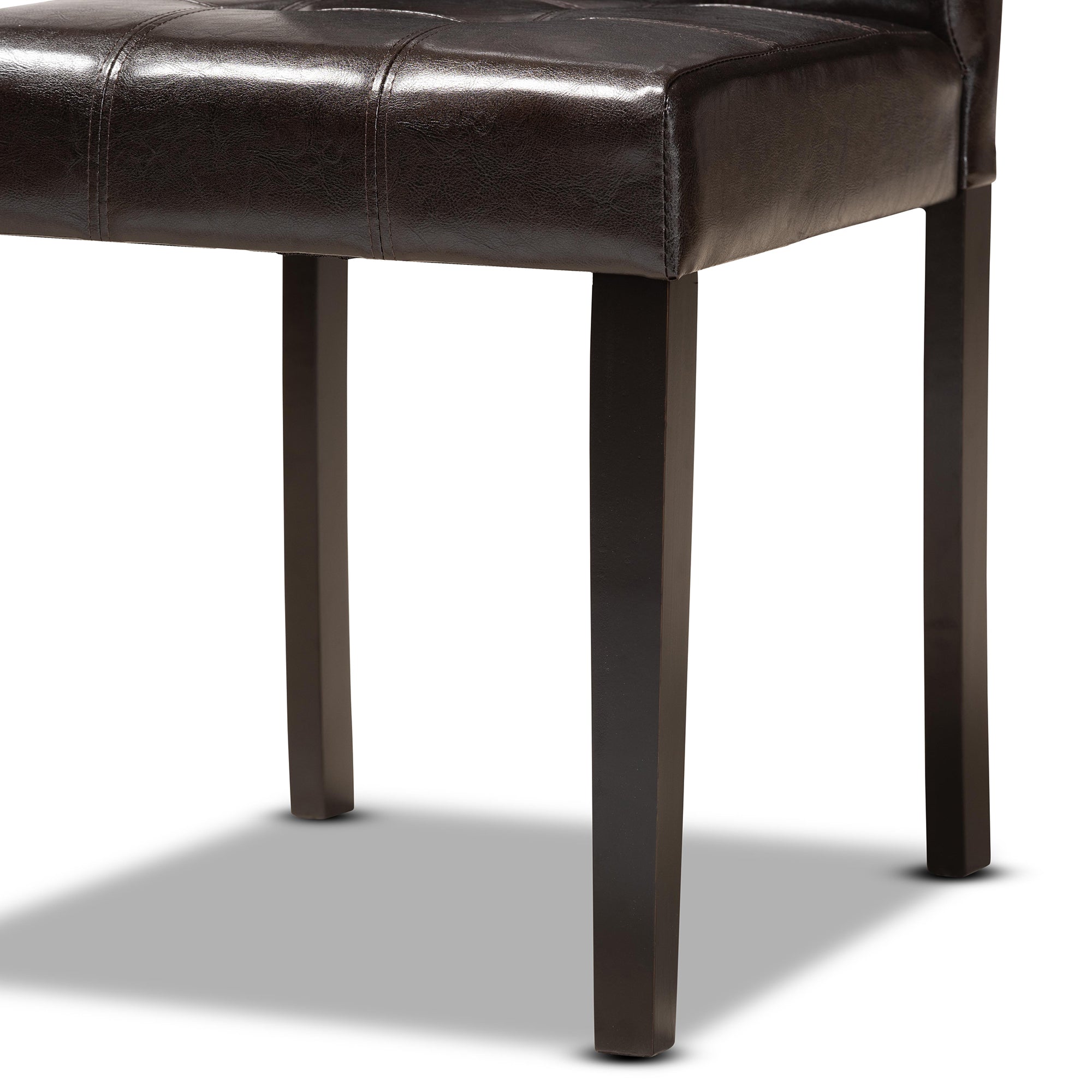 Vida Modern Dining Table & Dining Chairs 5-Piece-Dining Set-Baxton Studio - WI-Wall2Wall Furnishings