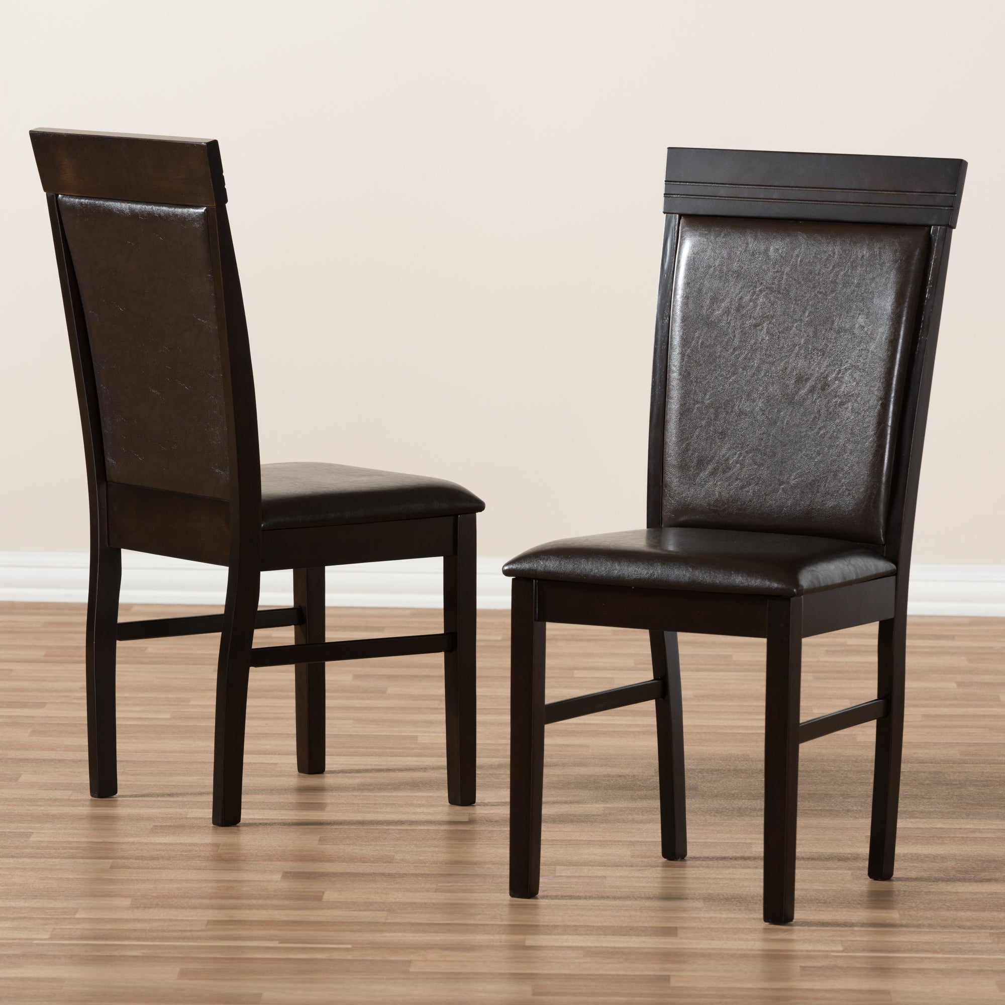 Thea Contemporary Dining Chairs Set of 2-Dining Chairs-Baxton Studio - WI-Wall2Wall Furnishings