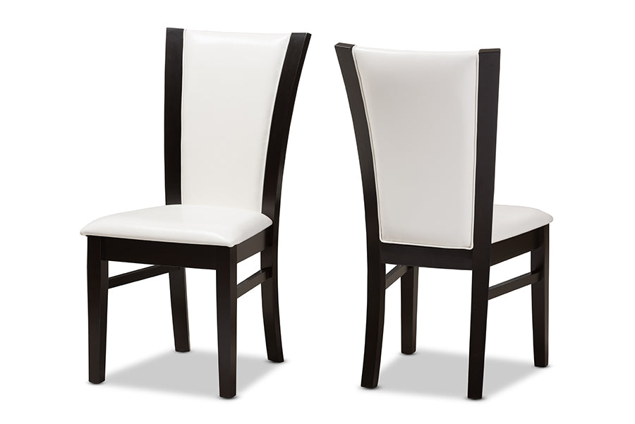Adley Contemporary Table & Dining Chairs 5-Piece-Dining Set-Baxton Studio - WI-Wall2Wall Furnishings