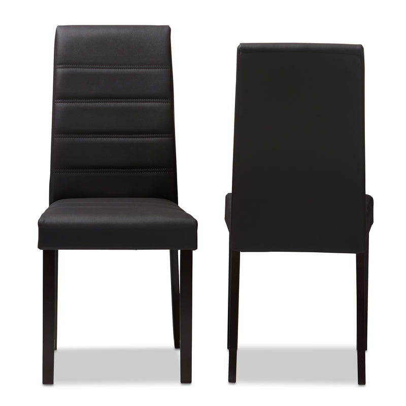 Lorelle Contemporary Dining Chairs Set of 2-Dining Chairs-Baxton Studio - WI-Wall2Wall Furnishings