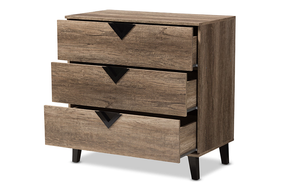 Wales Contemporary Chest 3-Drawer-Chest-Baxton Studio - WI-Wall2Wall Furnishings