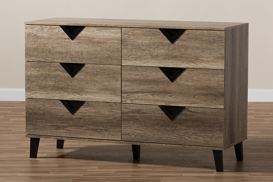 Wales Contemporary Dresser 6-Drawer-Dresser-Baxton Studio - WI-Wall2Wall Furnishings