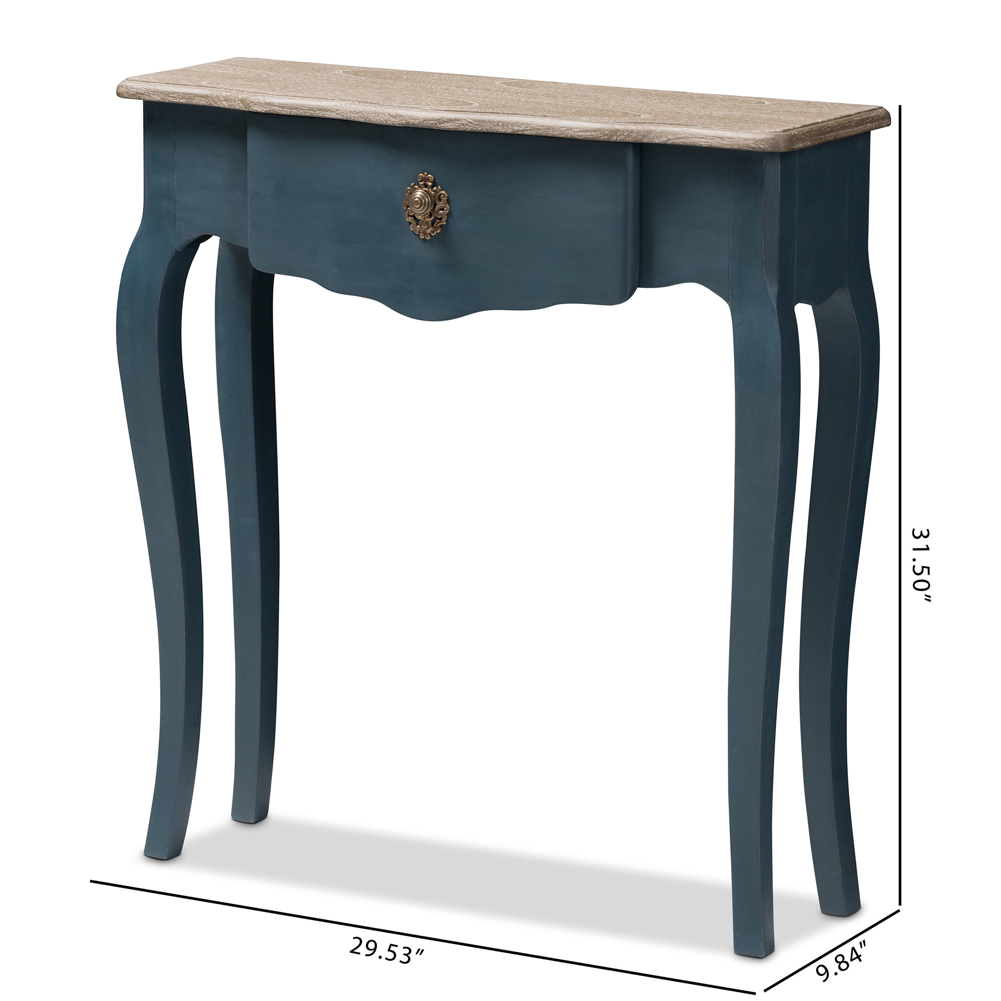 Mazarine French Provincial Console Table-Console Table-Baxton Studio - WI-Wall2Wall Furnishings