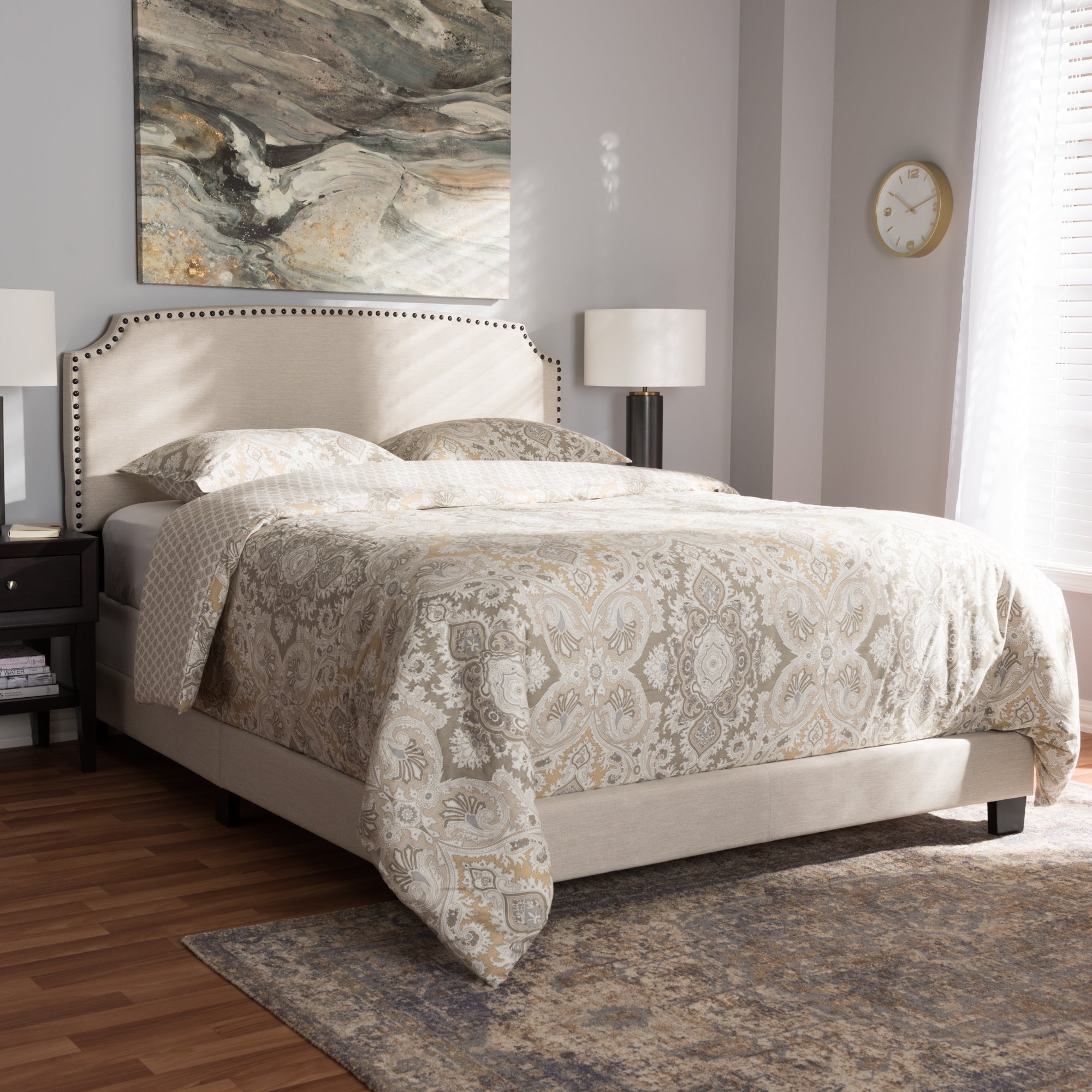 Odette Contemporary Bed-Bed-Baxton Studio - WI-Wall2Wall Furnishings