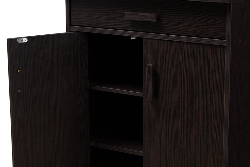 Bienna Contemporary Shoe Cabinet-Shoe Cabinet-Baxton Studio - WI-Wall2Wall Furnishings