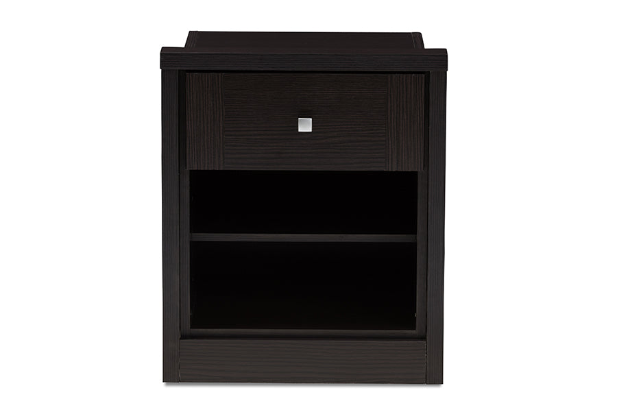 Danette Contemporary Nightstand 1-Drawer-Nightstand-Baxton Studio - WI-Wall2Wall Furnishings